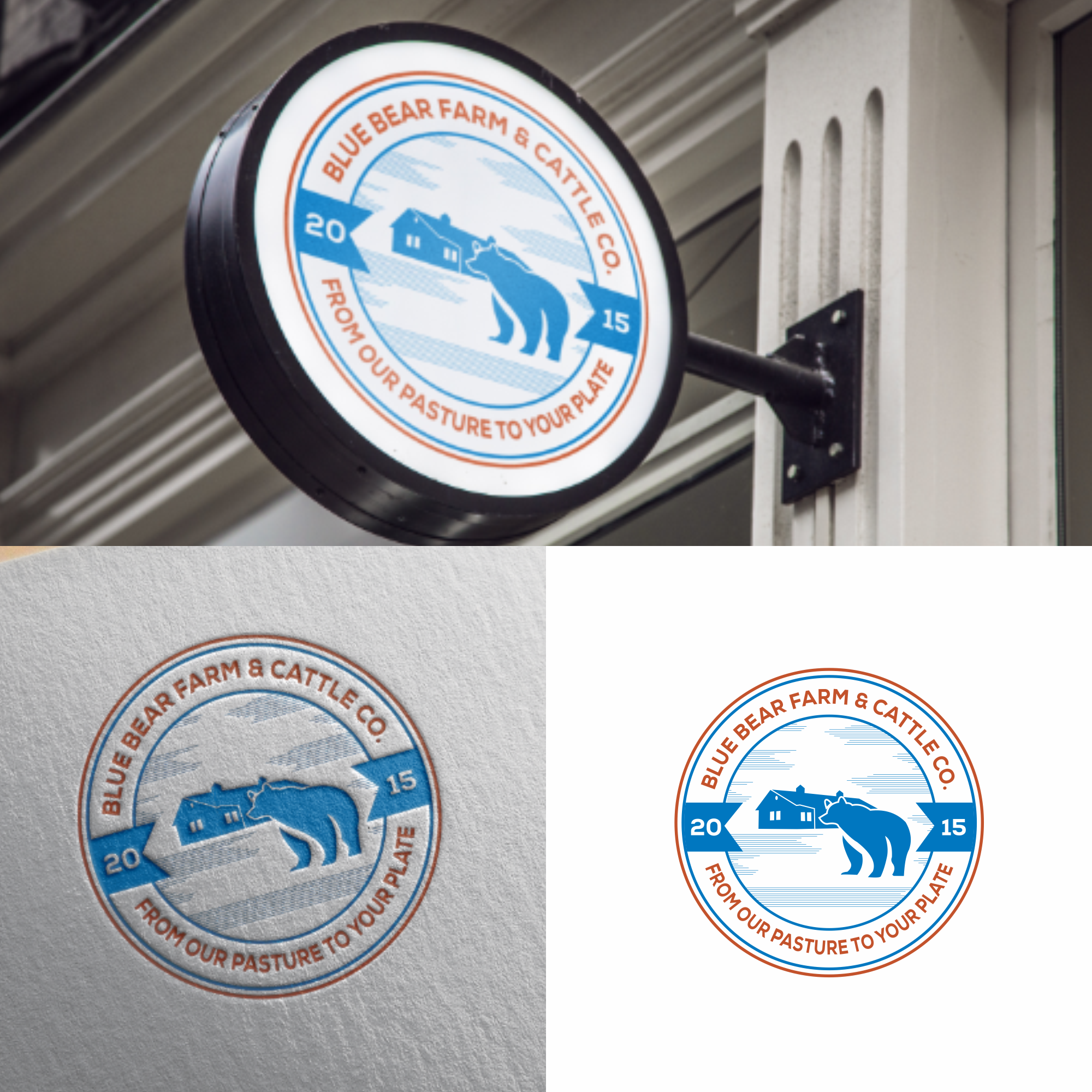 Logo Design by Cah RE 2 for Blue Bear Farm & Cattle Co.  | Design #24395919
