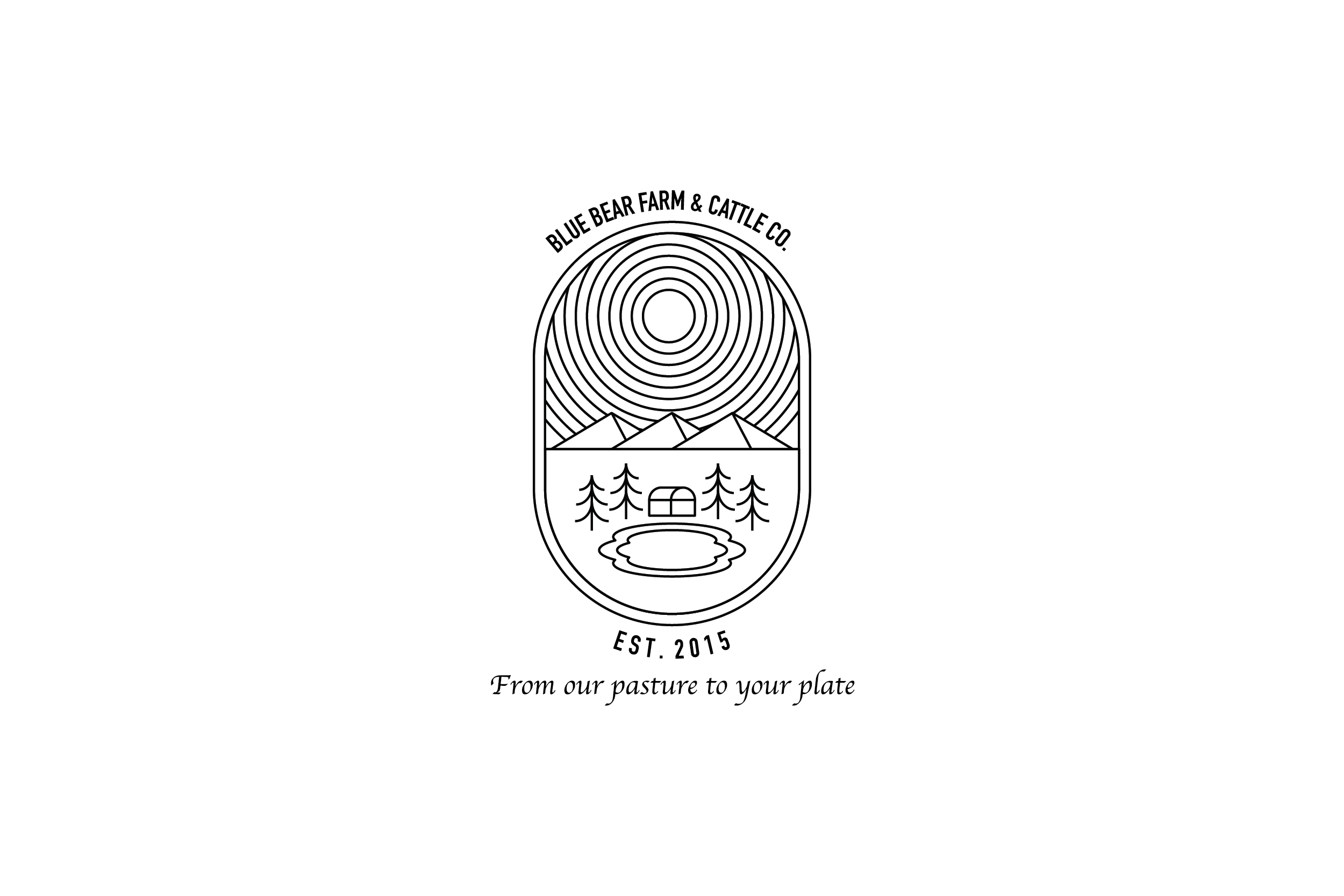 Logo Design by giovannipratama for Blue Bear Farm & Cattle Co.  | Design #24449398
