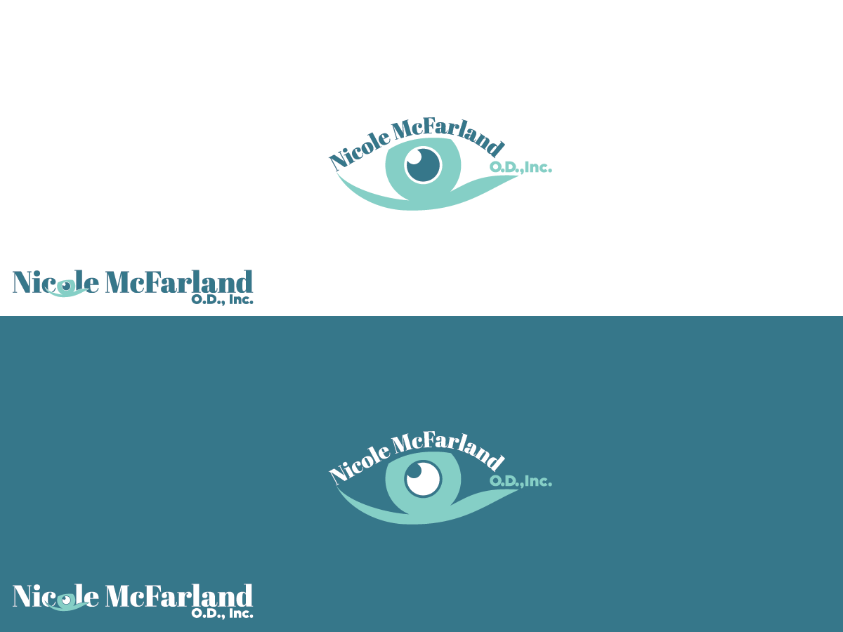 Logo Design by Matea for Nicole McFarland, O.D., Inc. | Design #24485621