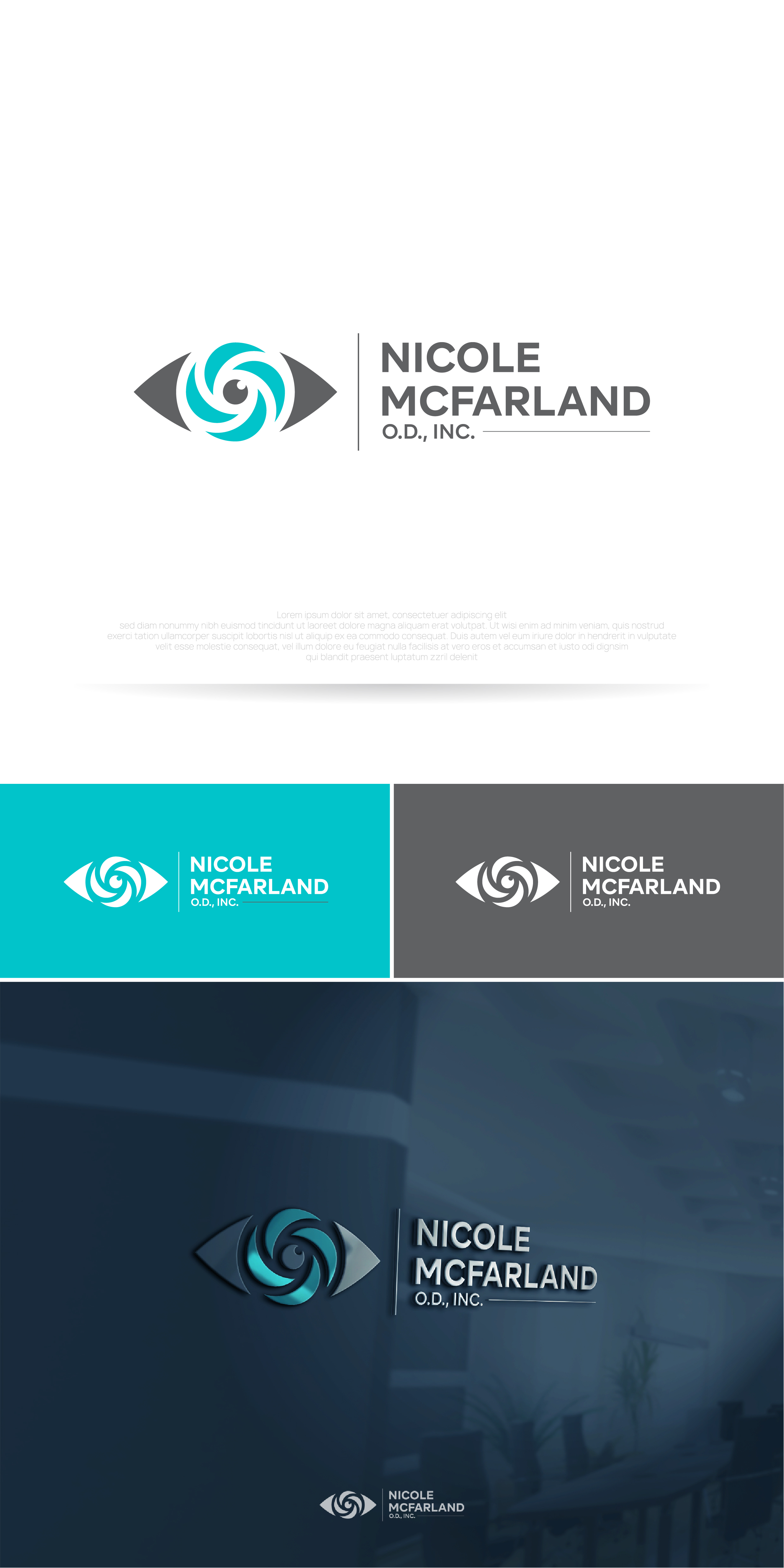 Logo Design by Sedat Sevinc for Nicole McFarland, O.D., Inc. | Design #24487338