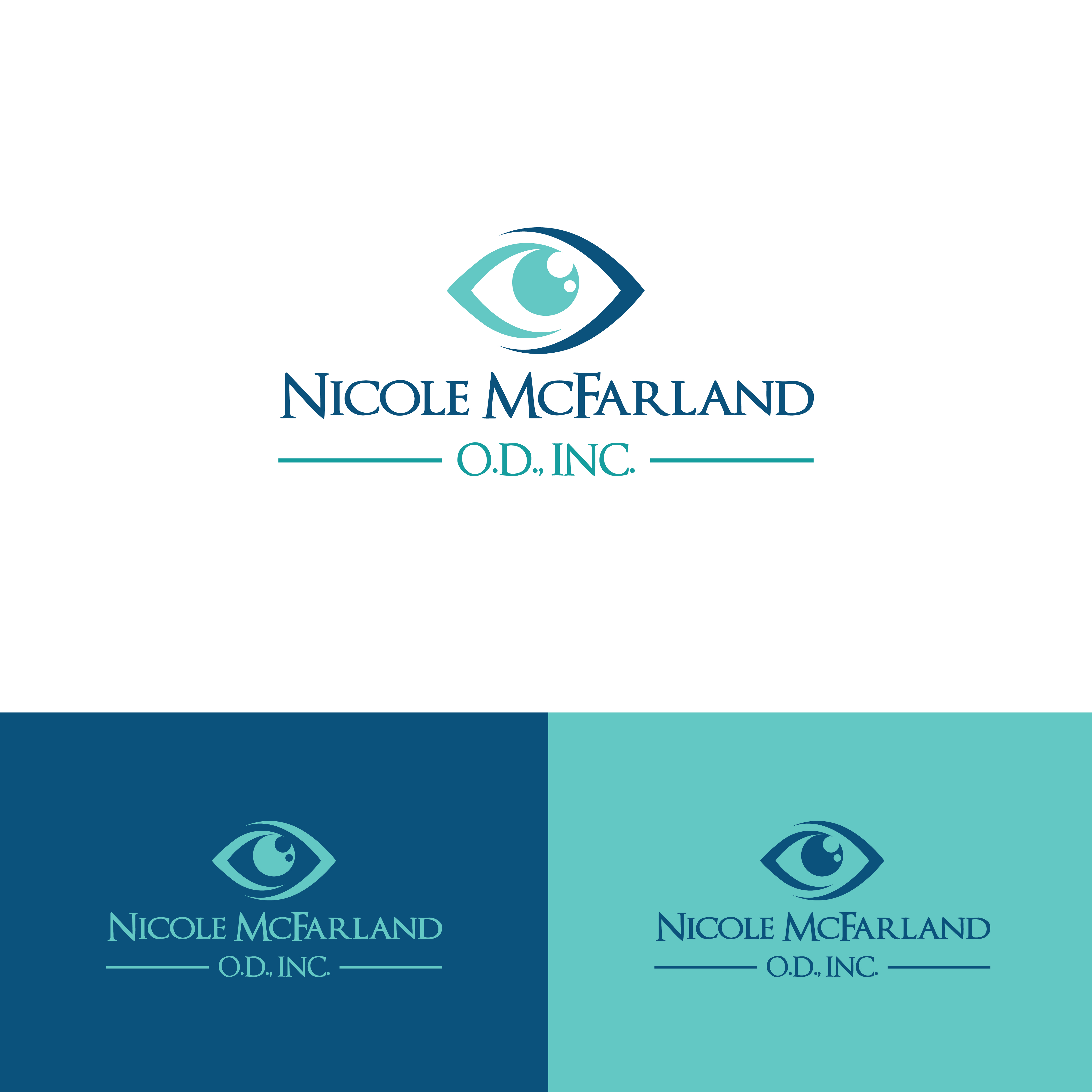 Logo Design by KabhTech Studio for Nicole McFarland, O.D., Inc. | Design #24435909