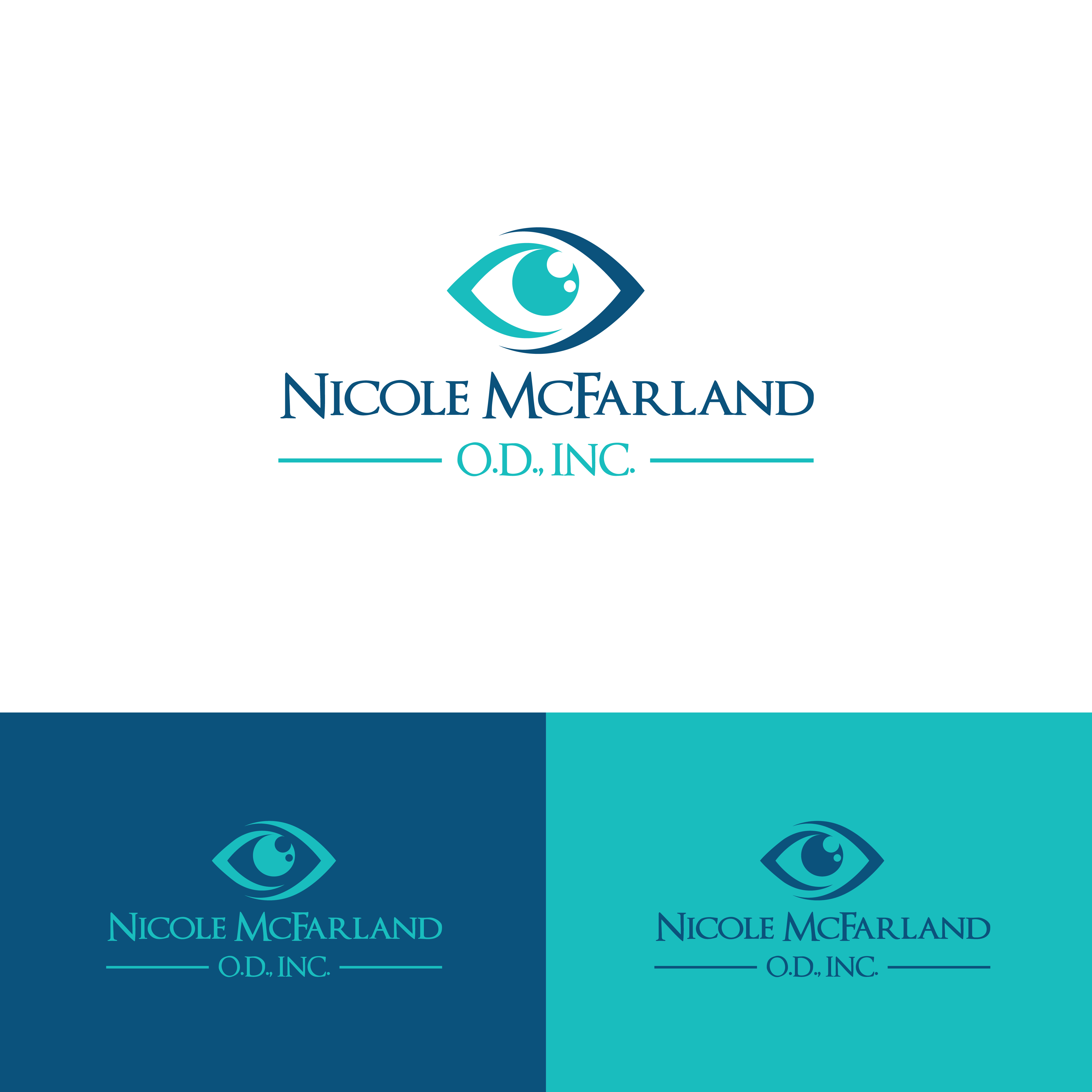 Logo Design by KabhTech Studio for Nicole McFarland, O.D., Inc. | Design #24435911