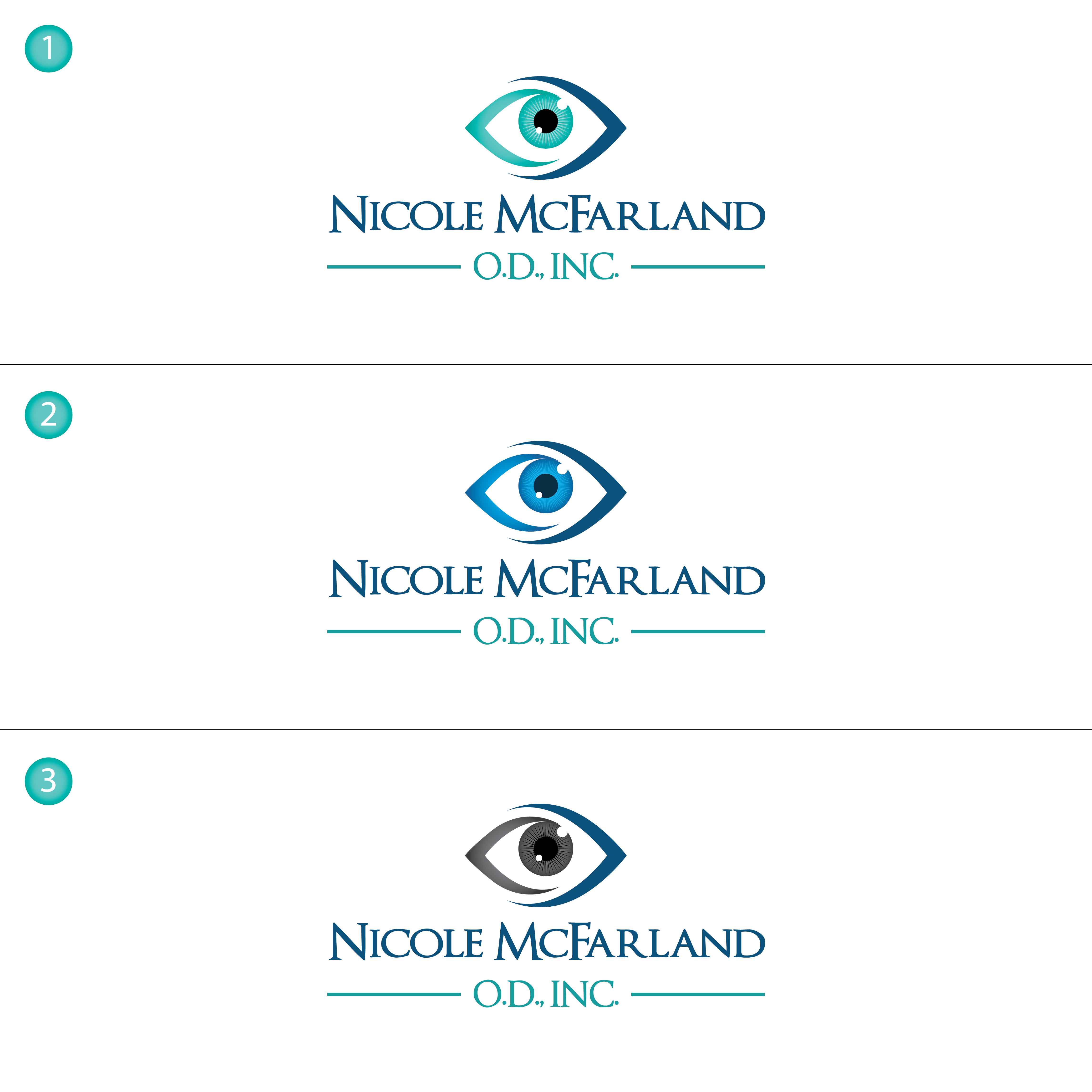 Logo Design by KabhTech Studio for Nicole McFarland, O.D., Inc. | Design #24446089