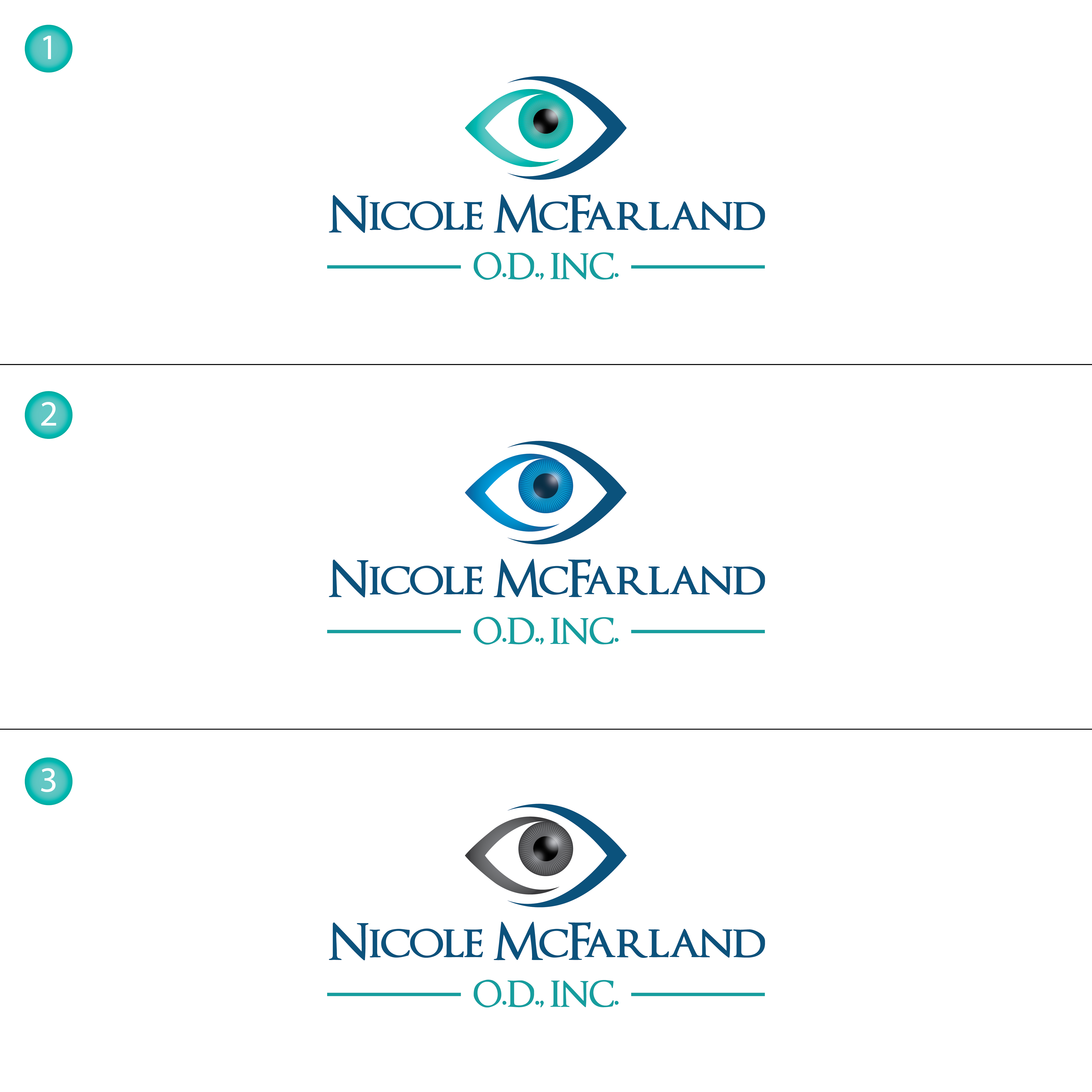 Logo Design by KabhTech Studio for Nicole McFarland, O.D., Inc. | Design #24446090