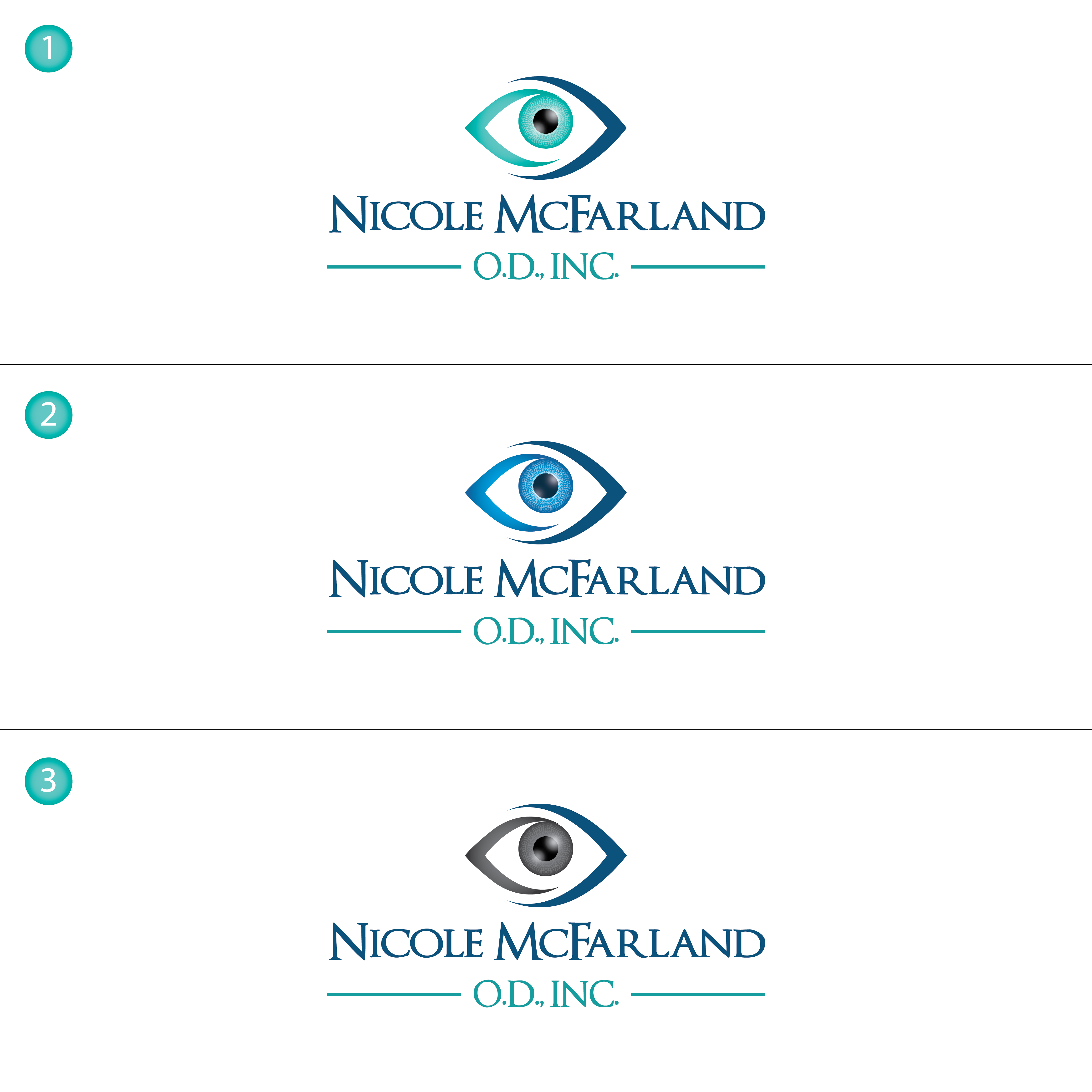 Logo Design by KabhTech Studio for Nicole McFarland, O.D., Inc. | Design #24446091
