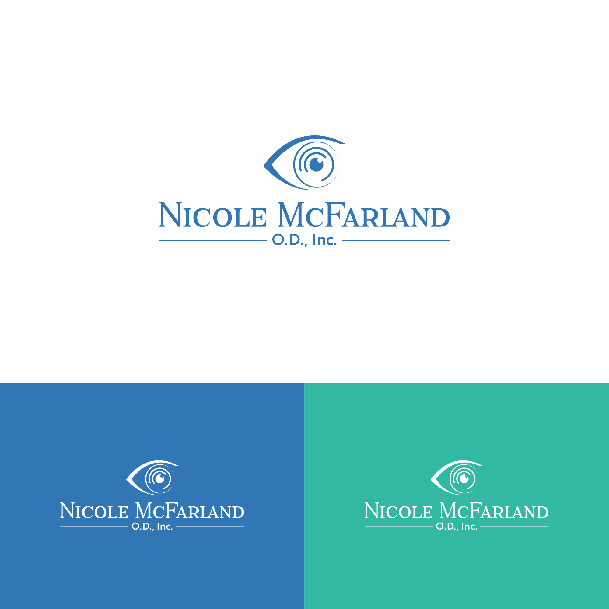 Logo Design by Kundan Lal for Nicole McFarland, O.D., Inc. | Design #24488878