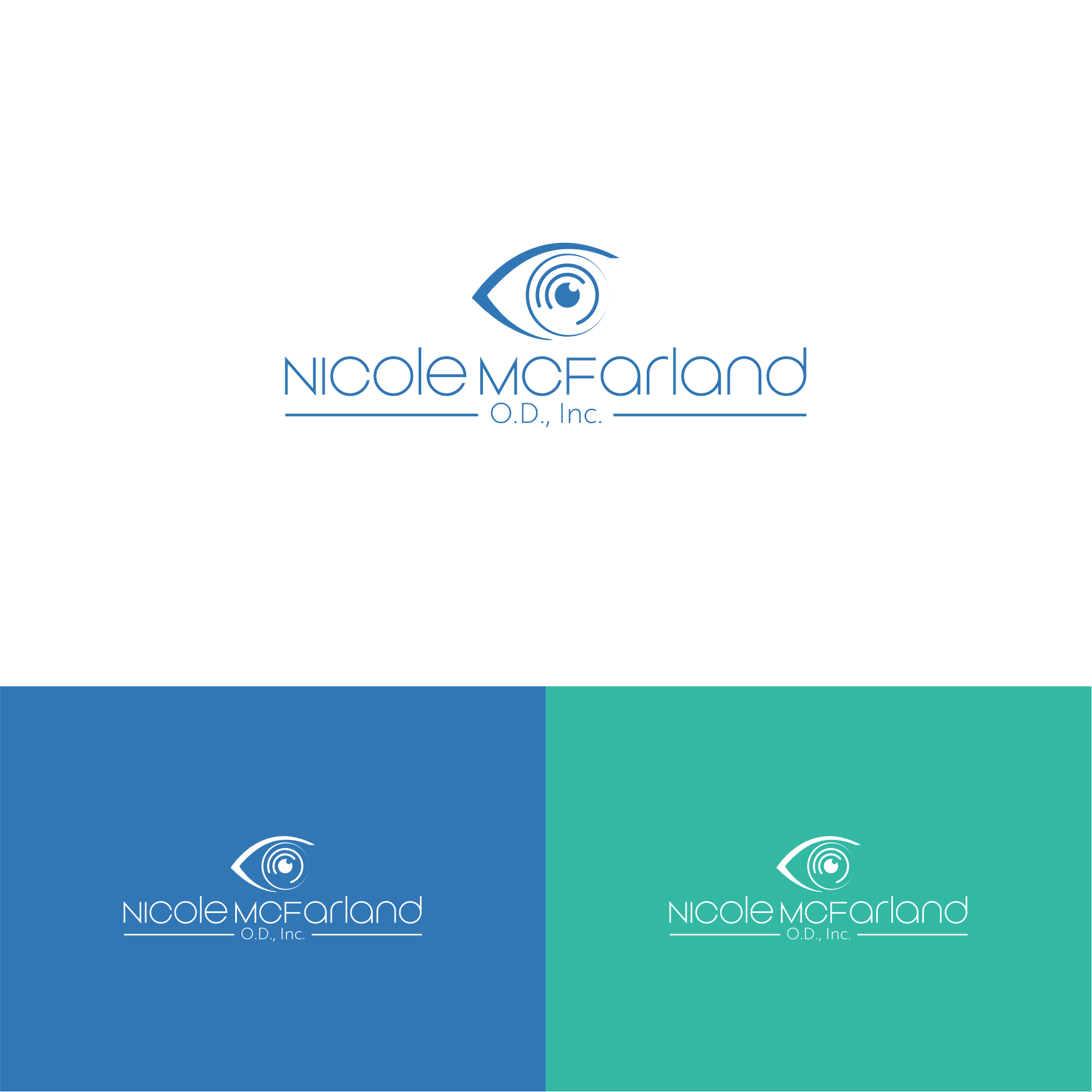 Logo Design by Kundan Lal for Nicole McFarland, O.D., Inc. | Design #24488883