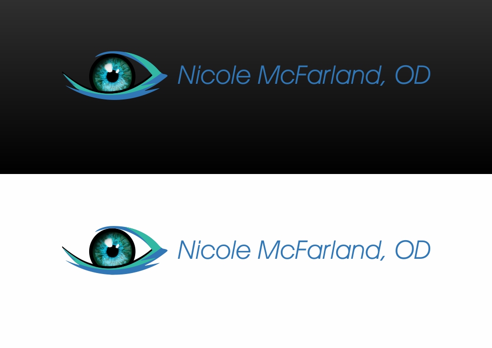 Logo Design by mamik for Nicole McFarland, O.D., Inc. | Design #24385592