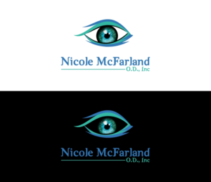 Logo Design by mamik for Nicole McFarland, O.D., Inc. | Design: #24444072