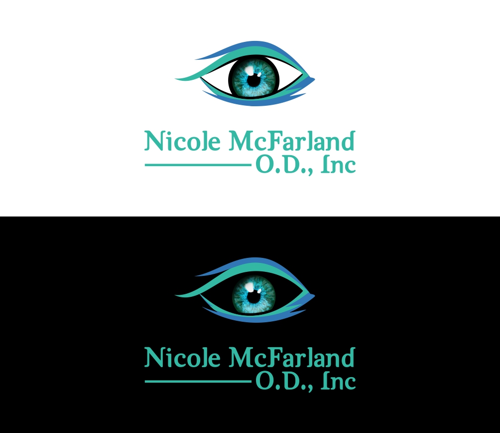 Logo Design by mamik for Nicole McFarland, O.D., Inc. | Design #24444076
