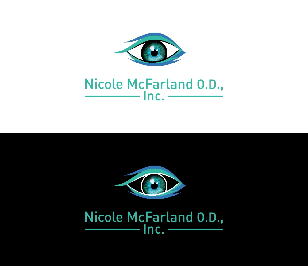 Logo Design by mamik for Nicole McFarland, O.D., Inc. | Design #24477519