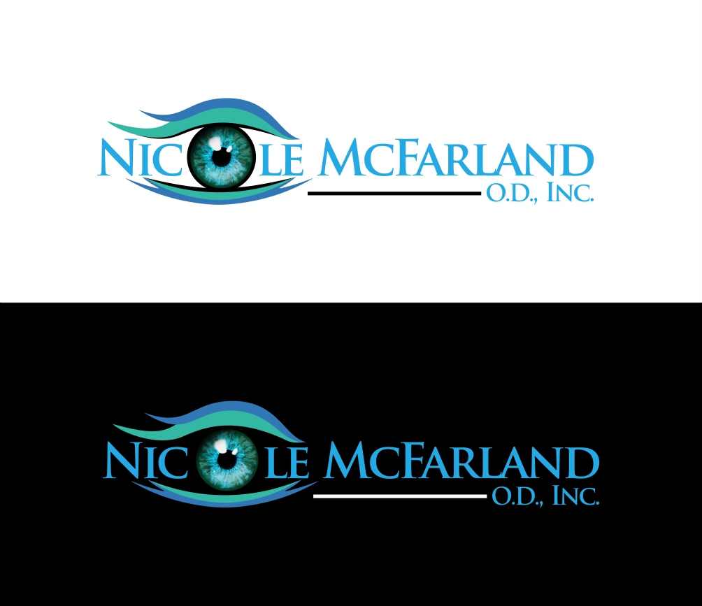 Logo Design by mamik for Nicole McFarland, O.D., Inc. | Design #24496367