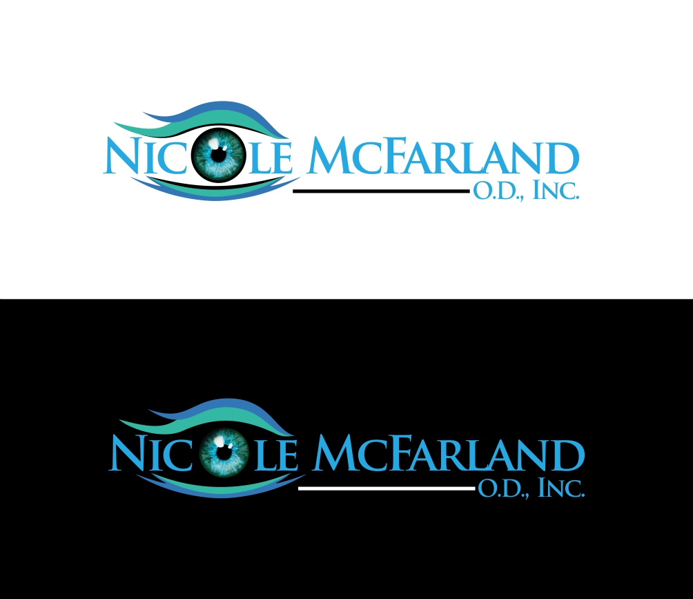 Logo Design by mamik for Nicole McFarland, O.D., Inc. | Design #24496369