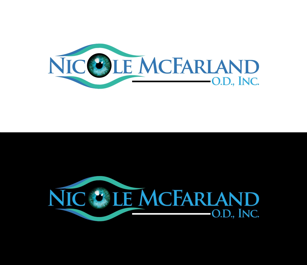 Logo Design by mamik for Nicole McFarland, O.D., Inc. | Design #24503799