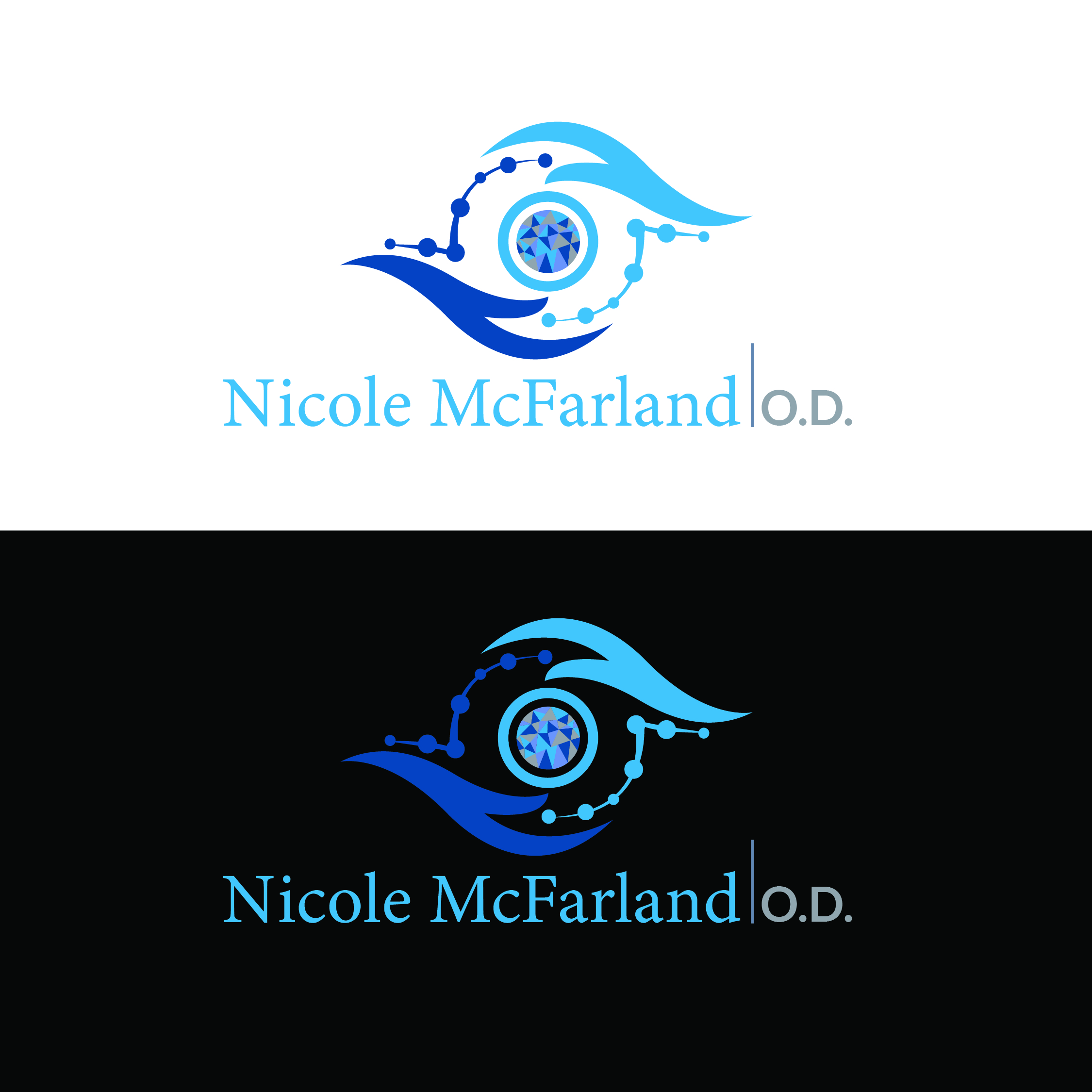 Logo Design by aspiremedia for Nicole McFarland, O.D., Inc. | Design #24392191