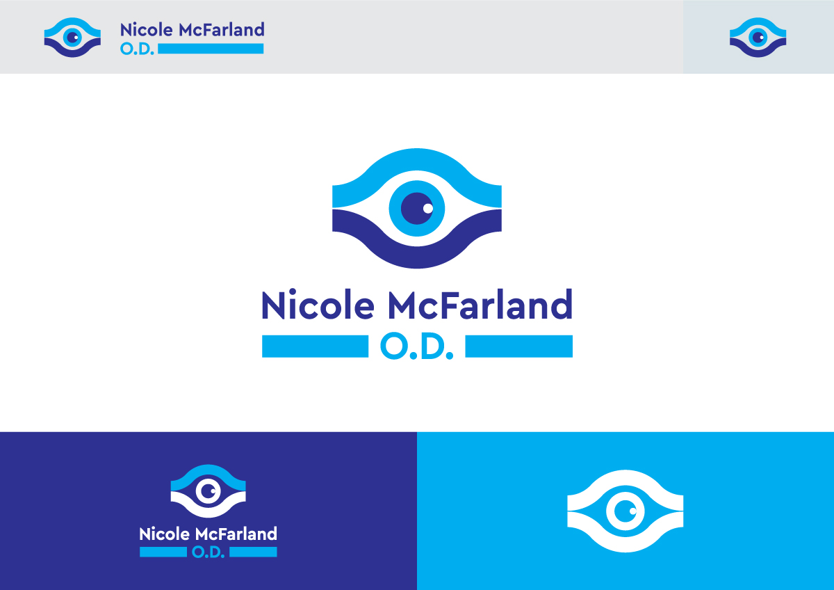 Logo Design by snup co for Nicole McFarland, O.D., Inc. | Design #24491371