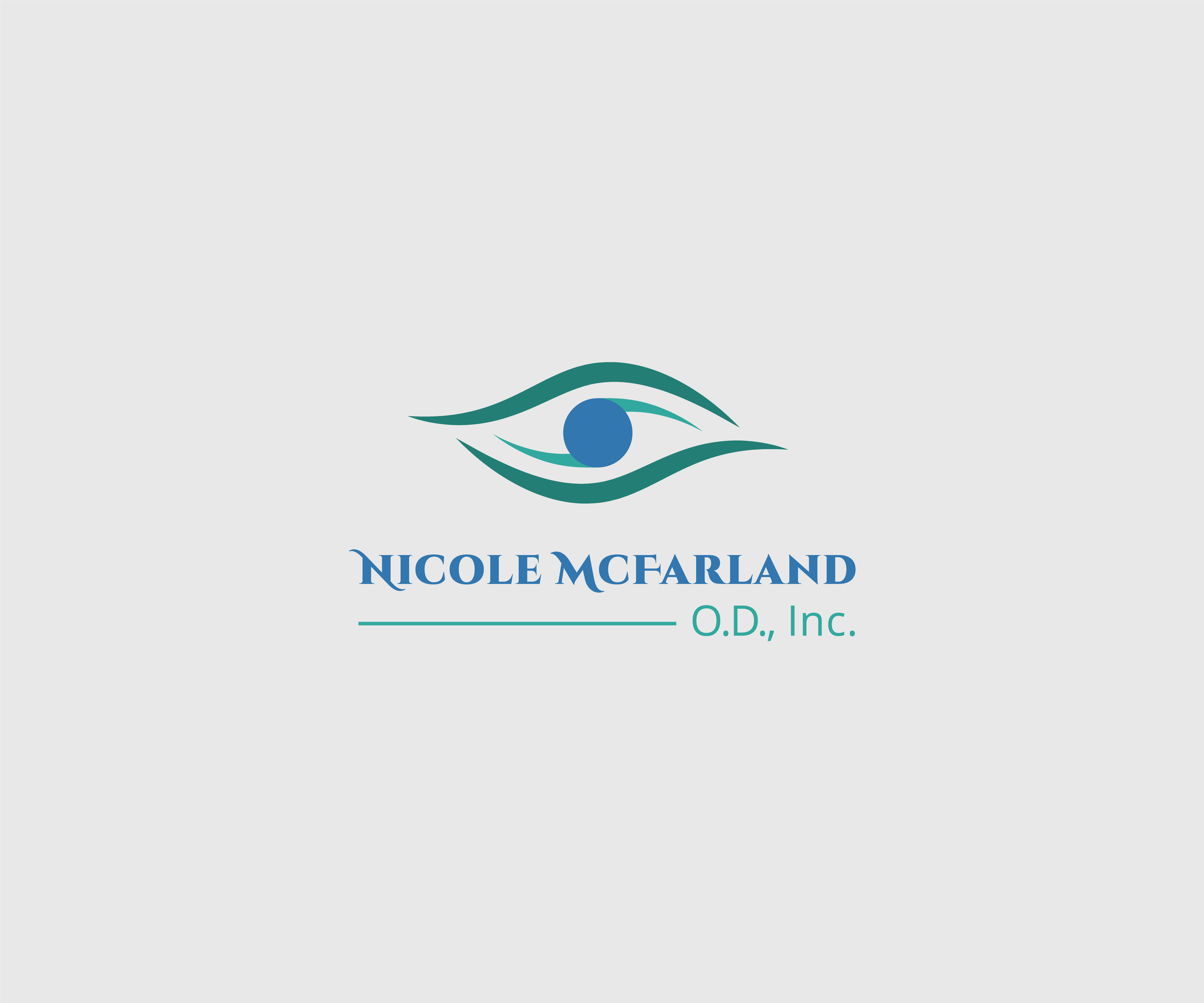 Logo Design by jnh for Nicole McFarland, O.D., Inc. | Design #24446365
