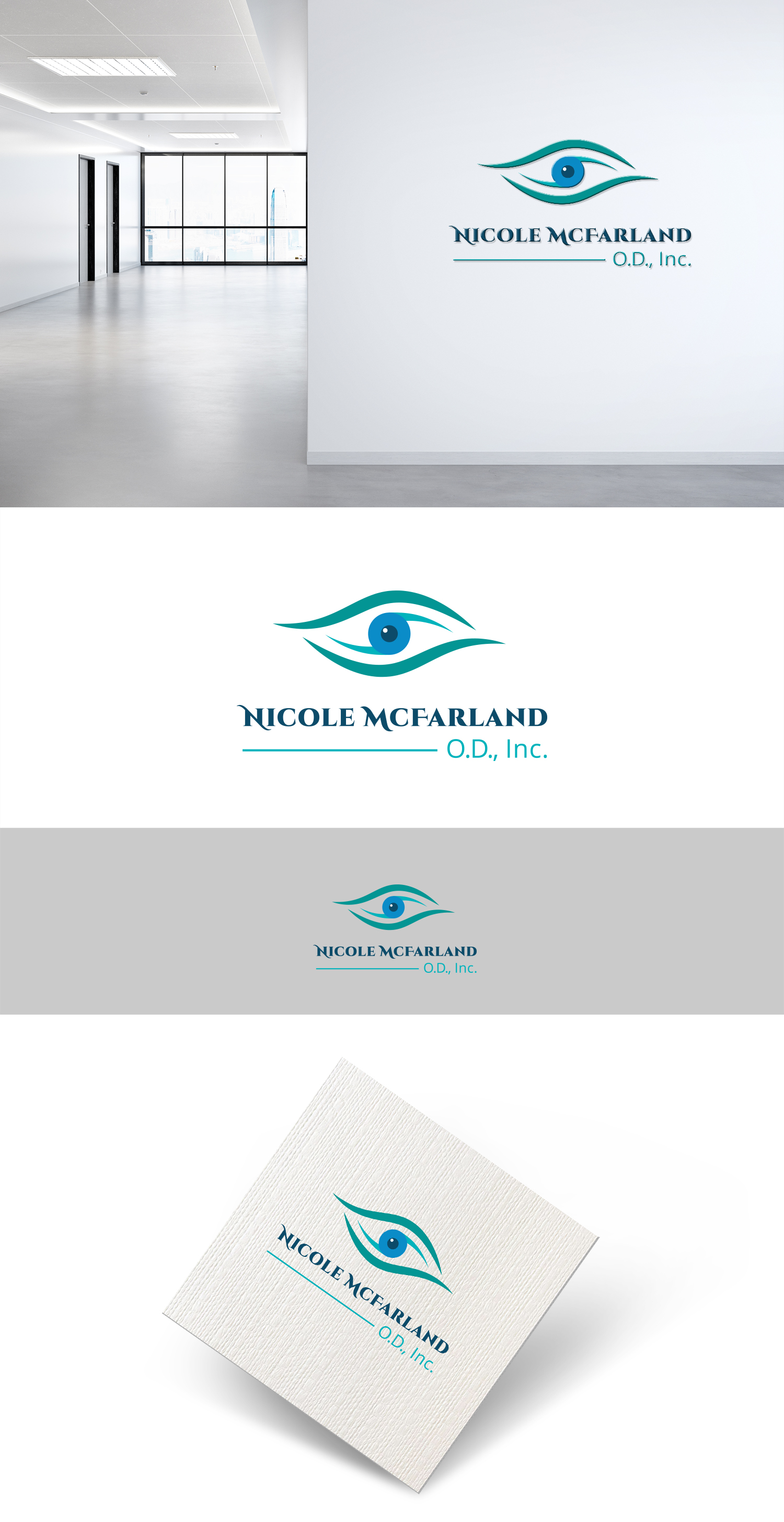 Logo Design by jnh for Nicole McFarland, O.D., Inc. | Design #24447199