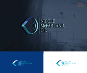 Business name is Nicole McFarland, O.D., Inc. but I will also consider dropping the Inc. for spacing/design purposes so it just reads Nicole McFarland, O.D. | Logo Design by step forward 2