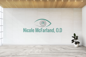 Logo Design by Aliqa Design for Nicole McFarland, O.D., Inc. | Design: #24389166