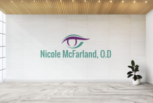 Logo Design by Aliqa Design for Nicole McFarland, O.D., Inc. | Design: #24389168