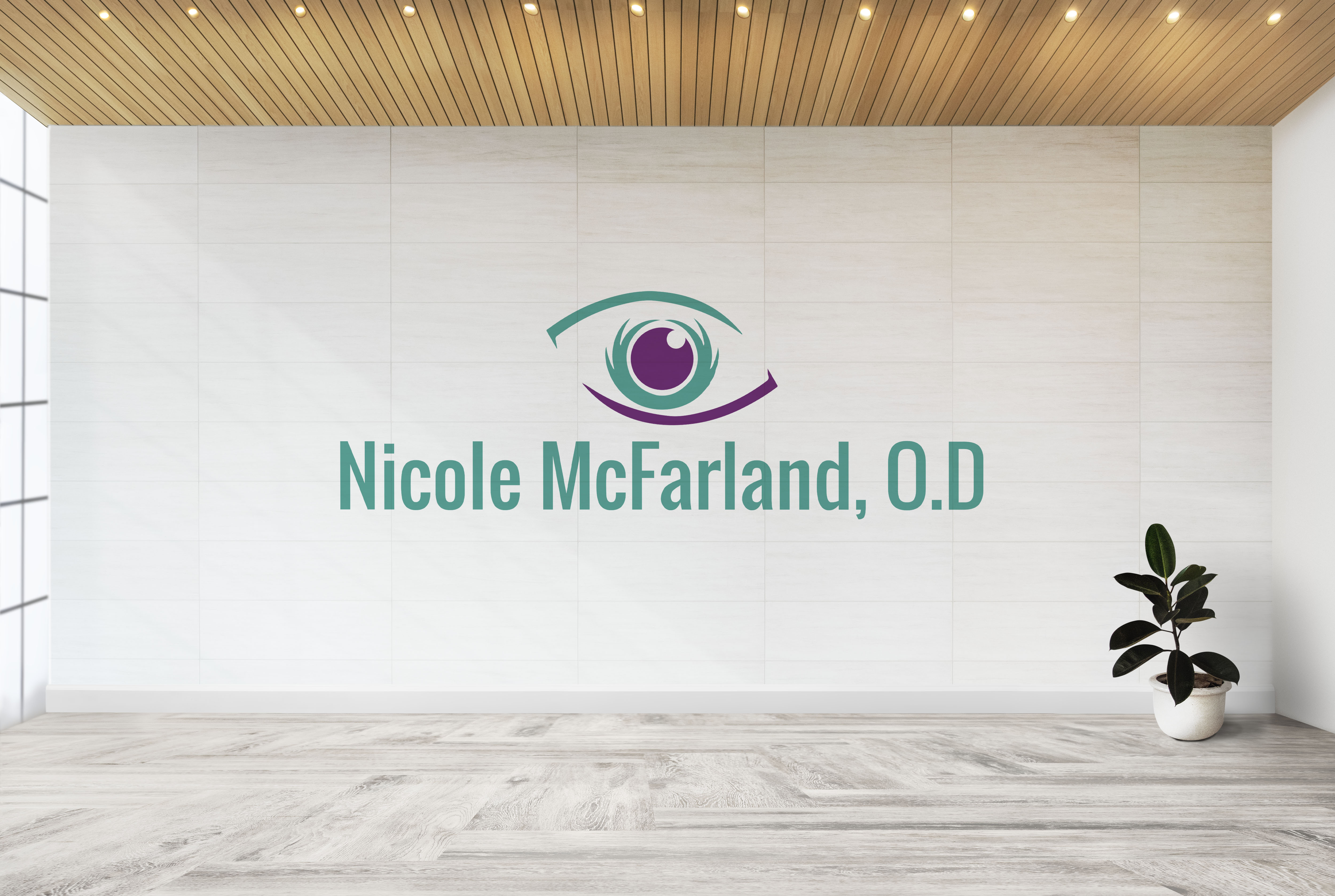 Logo Design by Aliqa Design for Nicole McFarland, O.D., Inc. | Design #24389169