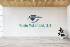 Logo Design by Aliqa Design for Nicole McFarland, O.D., Inc. | Design: #24389170