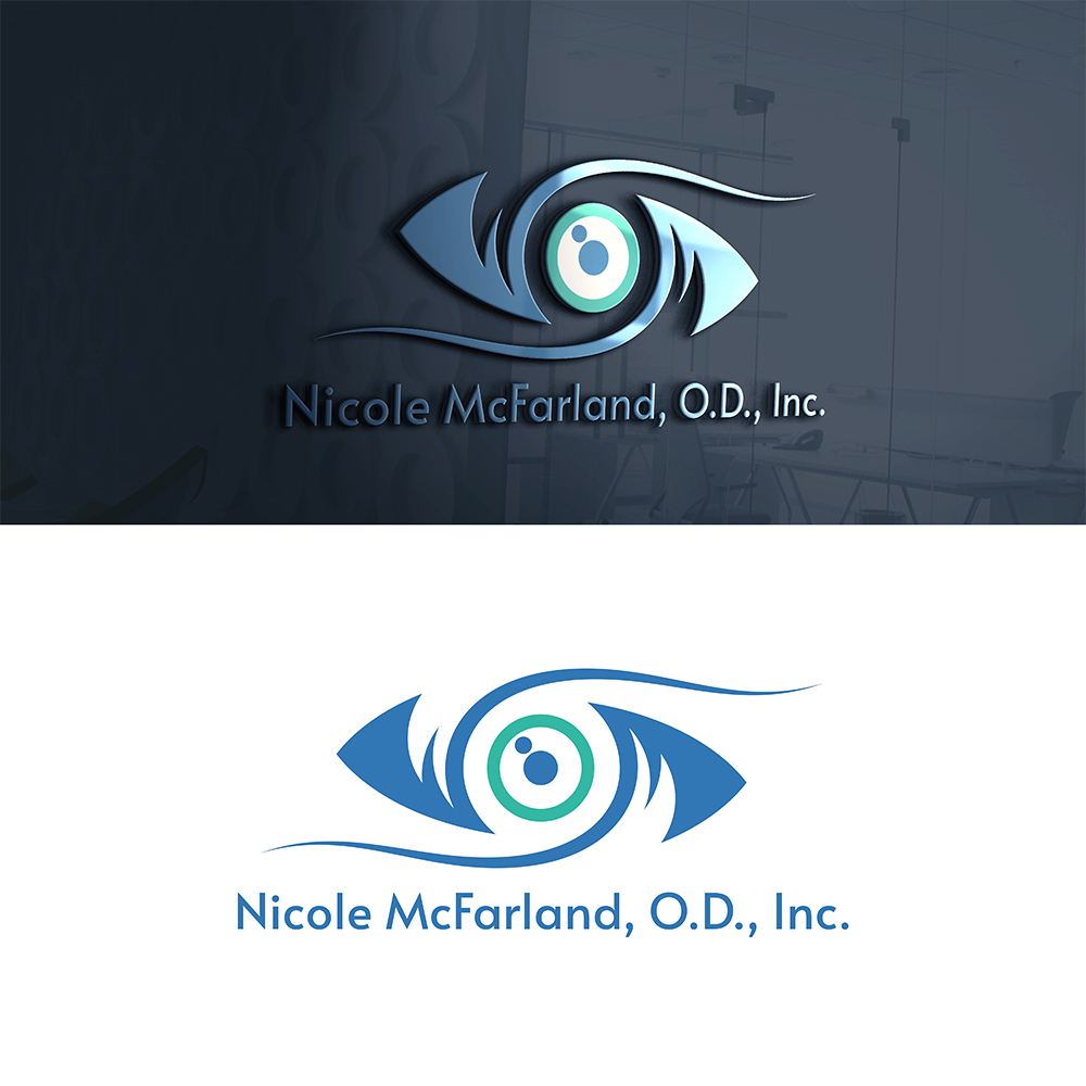Logo Design by Graphic_Wizard for Nicole McFarland, O.D., Inc. | Design #24485571