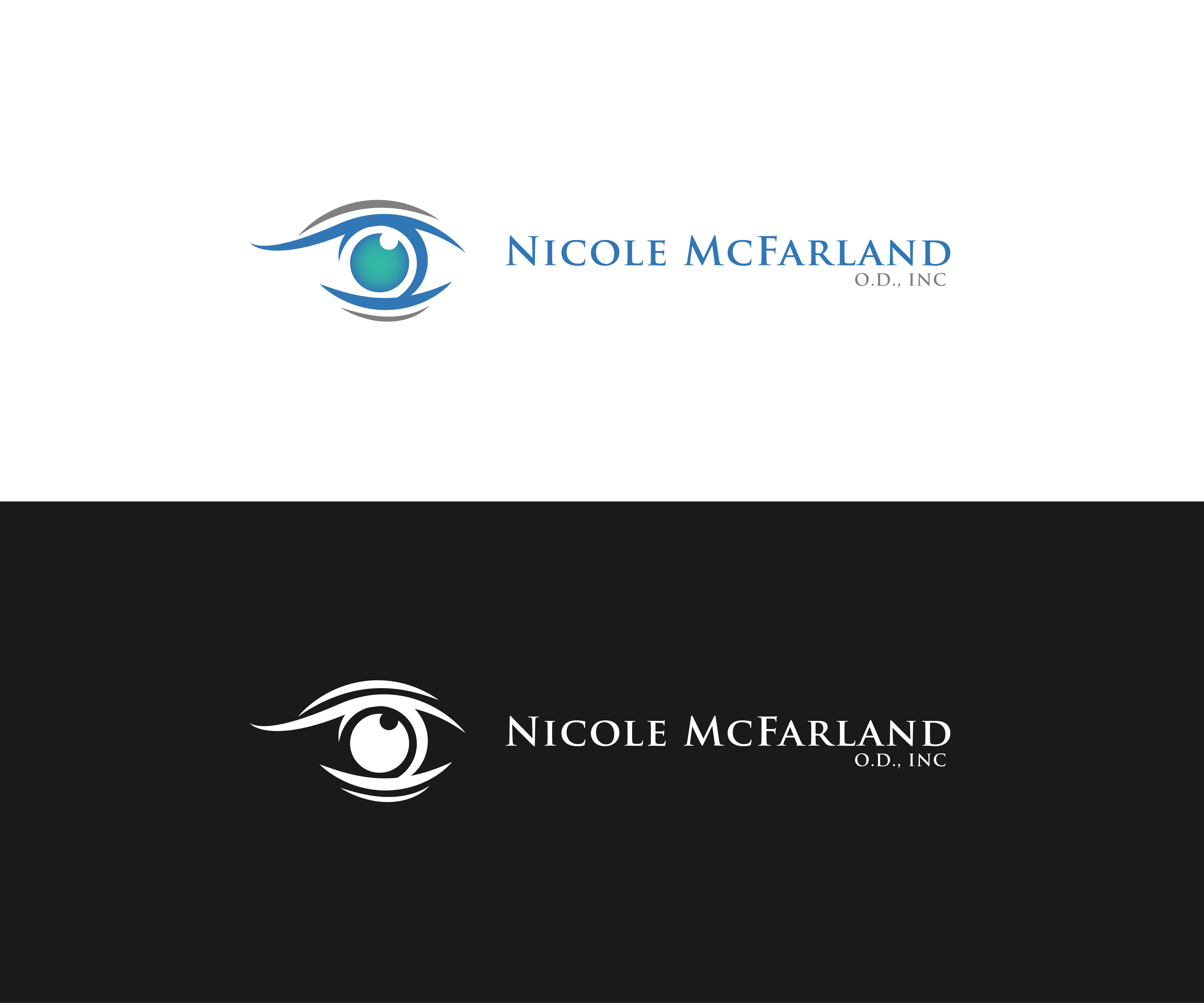 Logo Design by N M Designs for Nicole McFarland, O.D., Inc. | Design #24490515