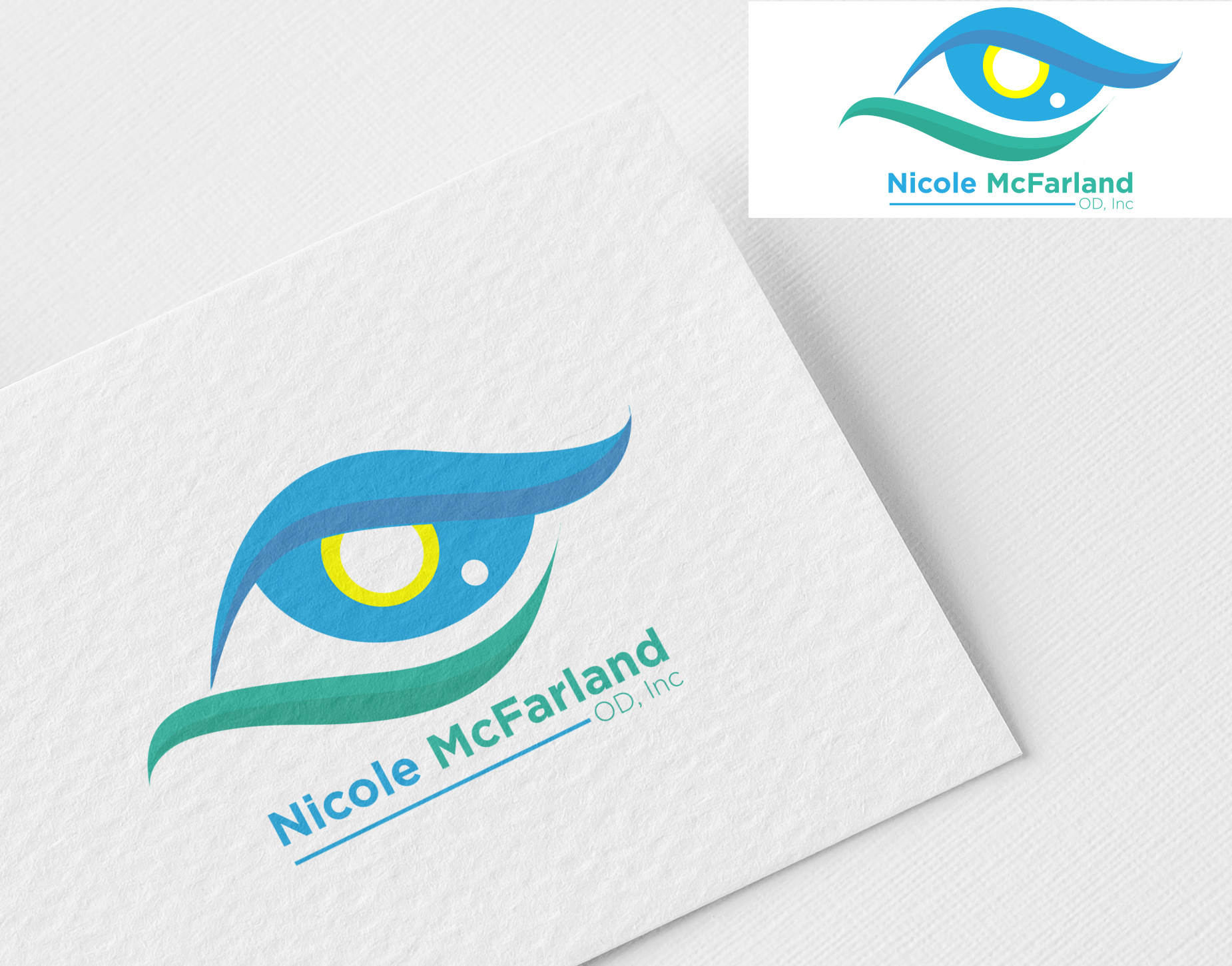 Logo Design by umbara for Nicole McFarland, O.D., Inc. | Design #24440878