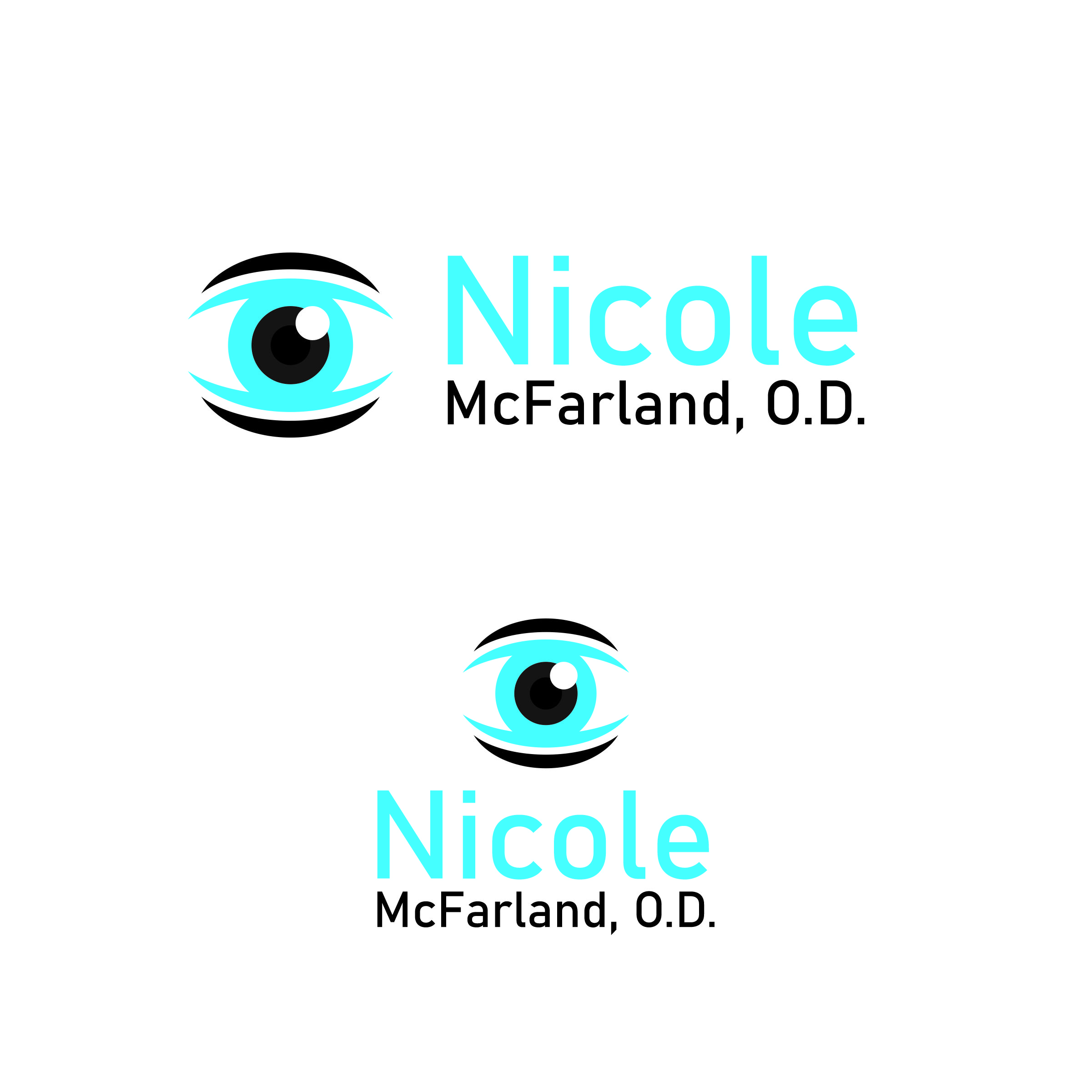 Logo Design by Jet-D for Nicole McFarland, O.D., Inc. | Design #24480307
