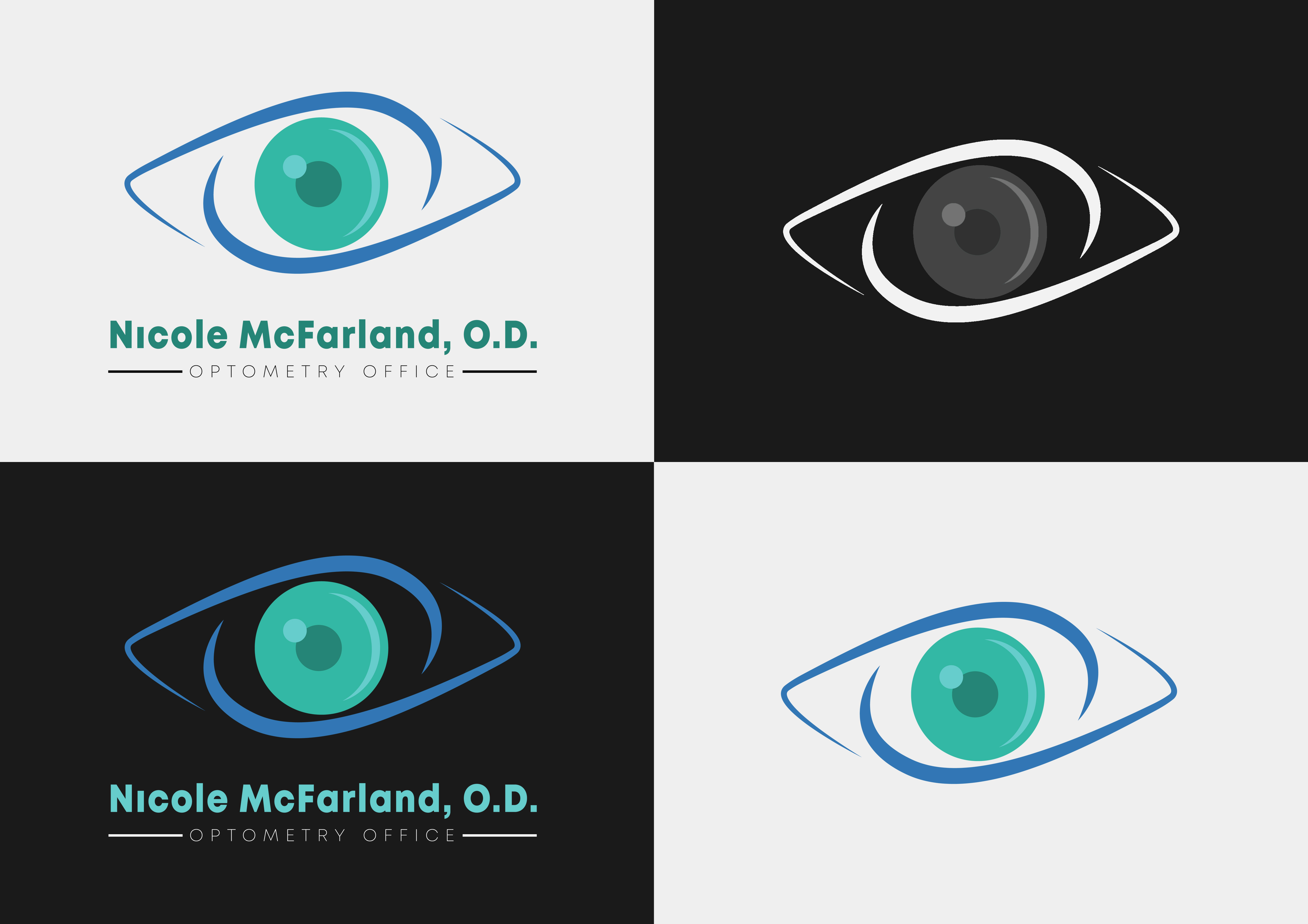 Logo Design by Viknesh98 for Nicole McFarland, O.D., Inc. | Design #24510891