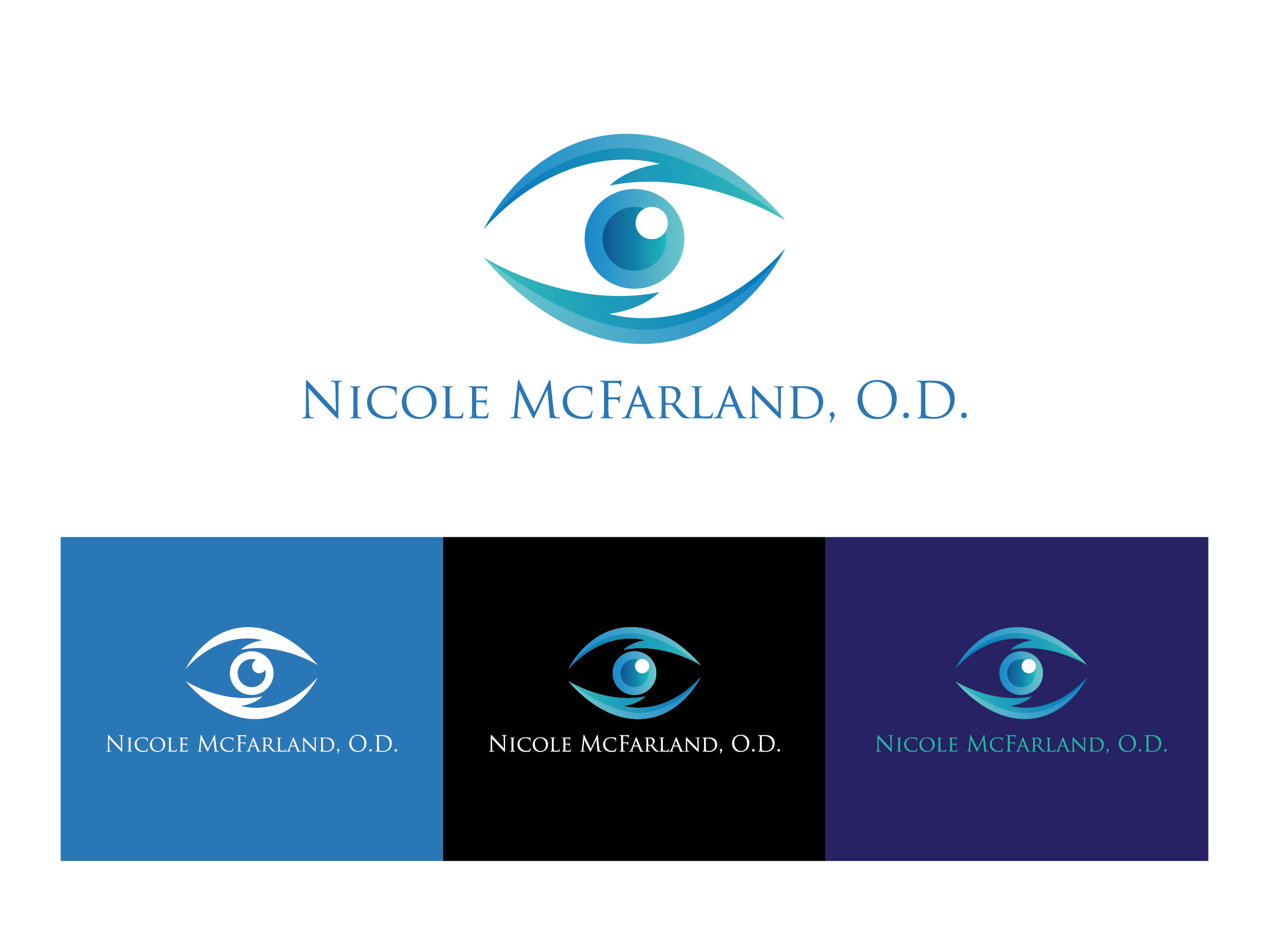 Logo Design by Emong for Nicole McFarland, O.D., Inc. | Design #24391221