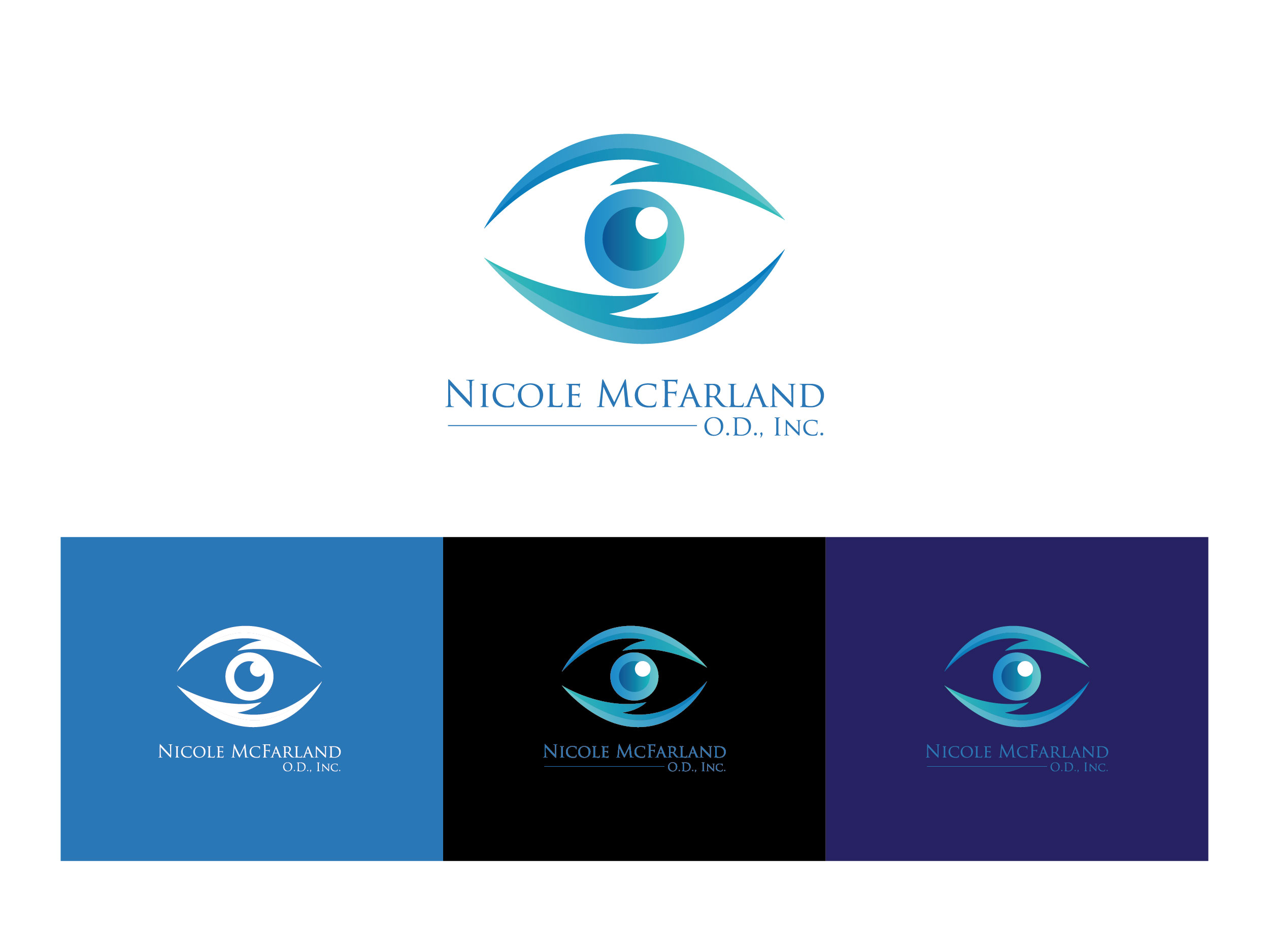 Logo Design by Emong for Nicole McFarland, O.D., Inc. | Design #24409921