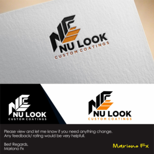 Nu Look Custom Coatings | Logo Design by Mariono Fx