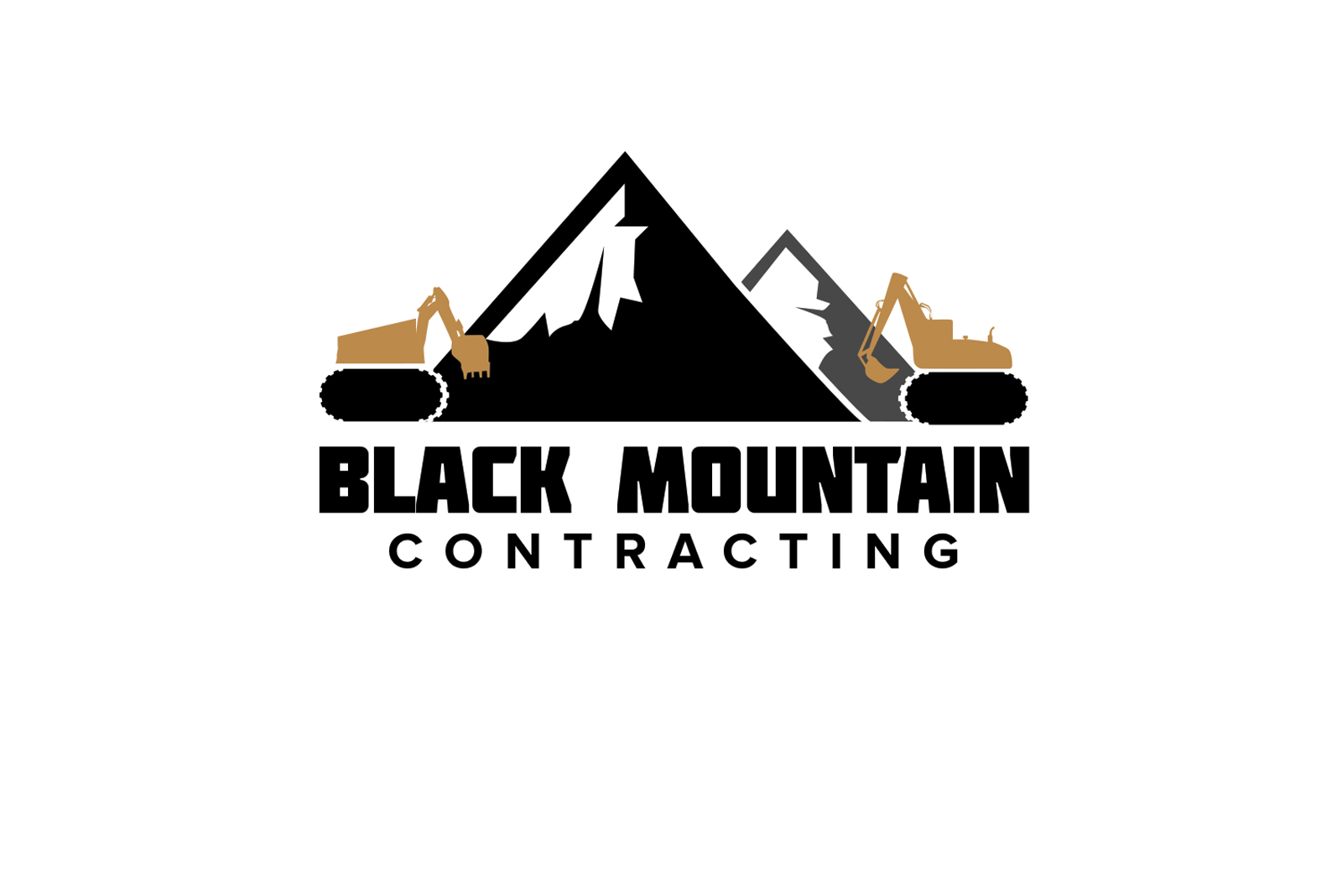 Logo Design by ivo_i_ivanov for Black Mountain Contracting | Design #24393969