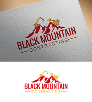 Logo Design by Aliqa Design for Black Mountain Contracting | Design: #24388945