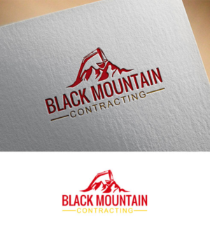 Logo Design by Aliqa Design for Black Mountain Contracting | Design: #24388946