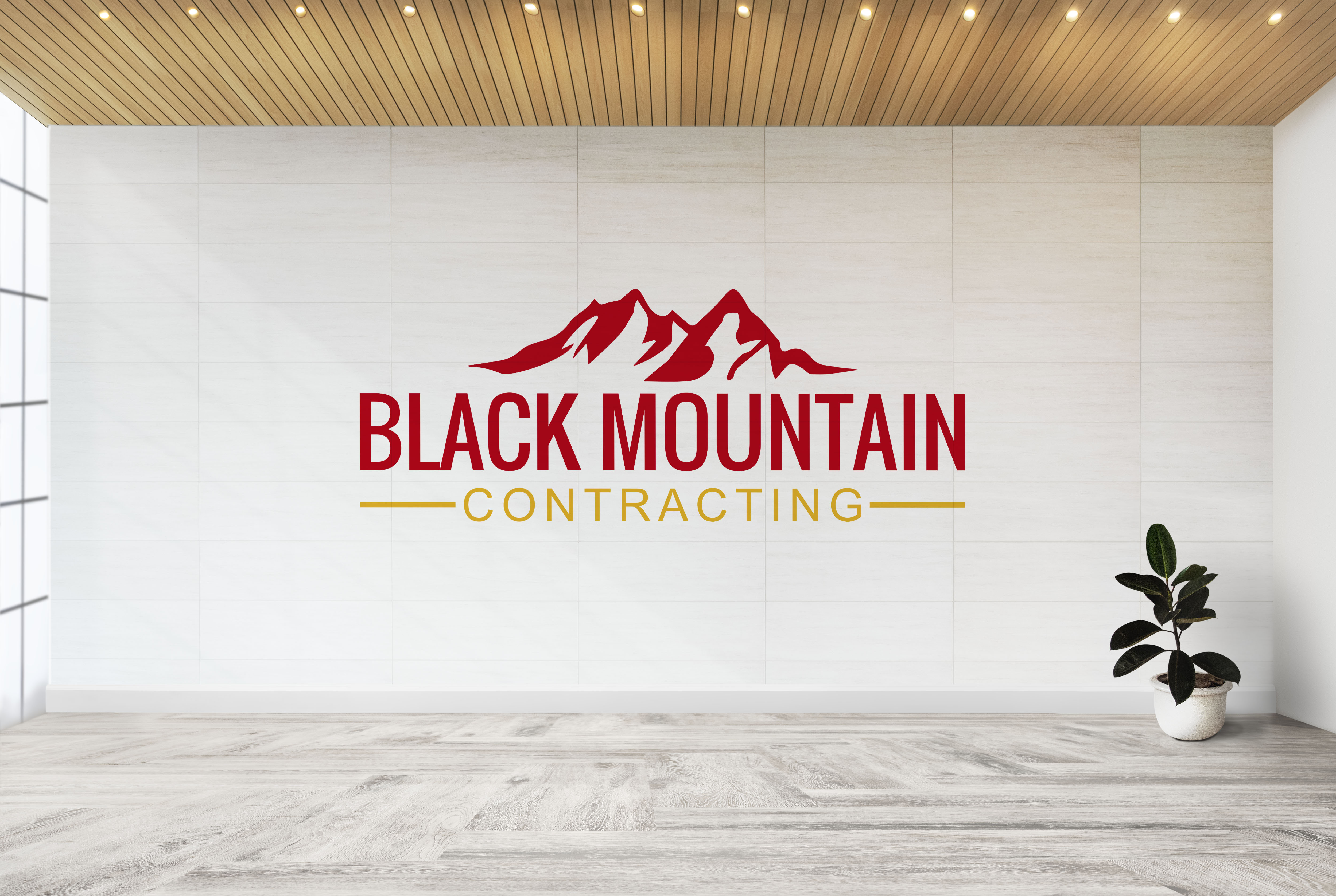 Logo Design by Aliqa Design for Black Mountain Contracting | Design #24388947