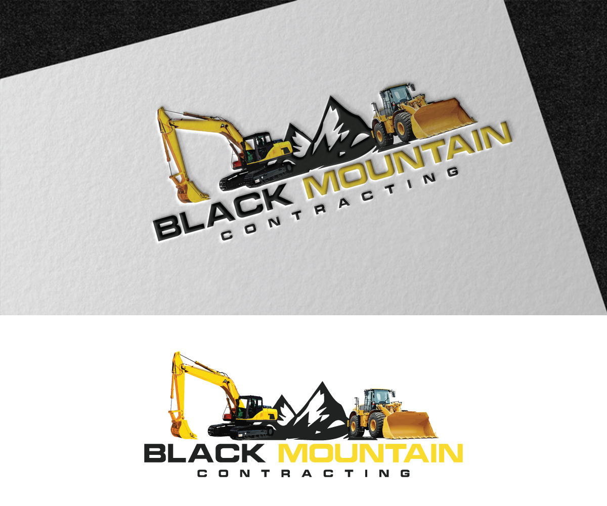 Logo Design by benstock 2 for Black Mountain Contracting | Design: #24440113