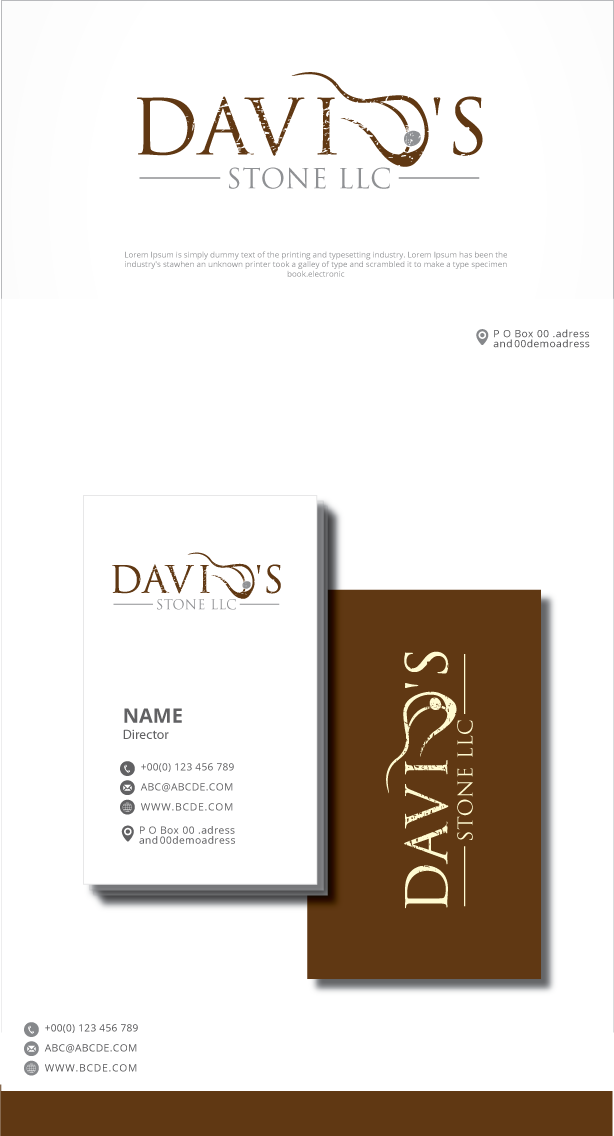 Logo-Design von graphicevolution für David's Stone LLC | Design #24384899