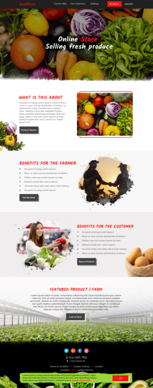 Goodfarm - online store for farm produce | Web-Design von sai.designer87