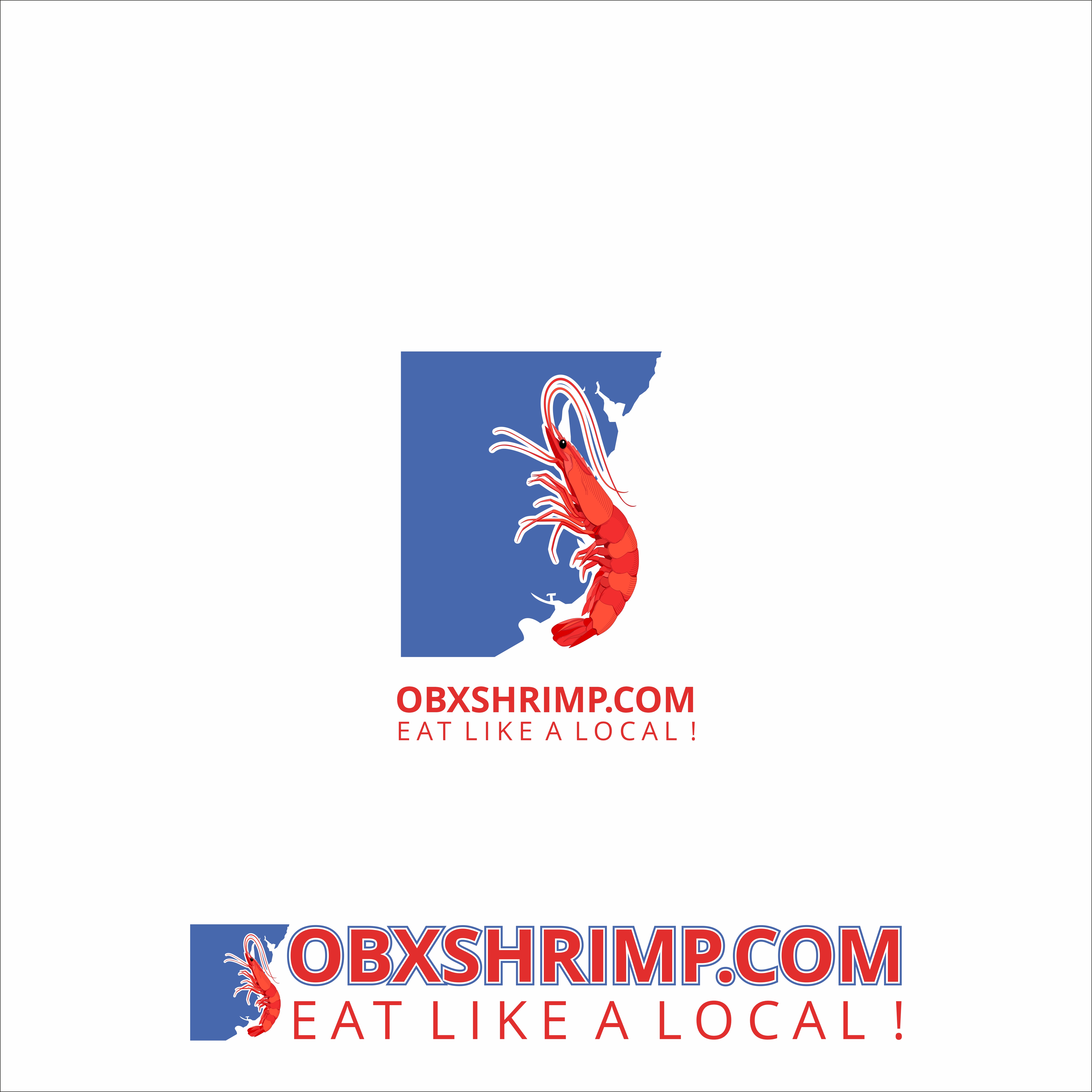Logo Design by bgencten for OBX Shrimp  | Design #24415054