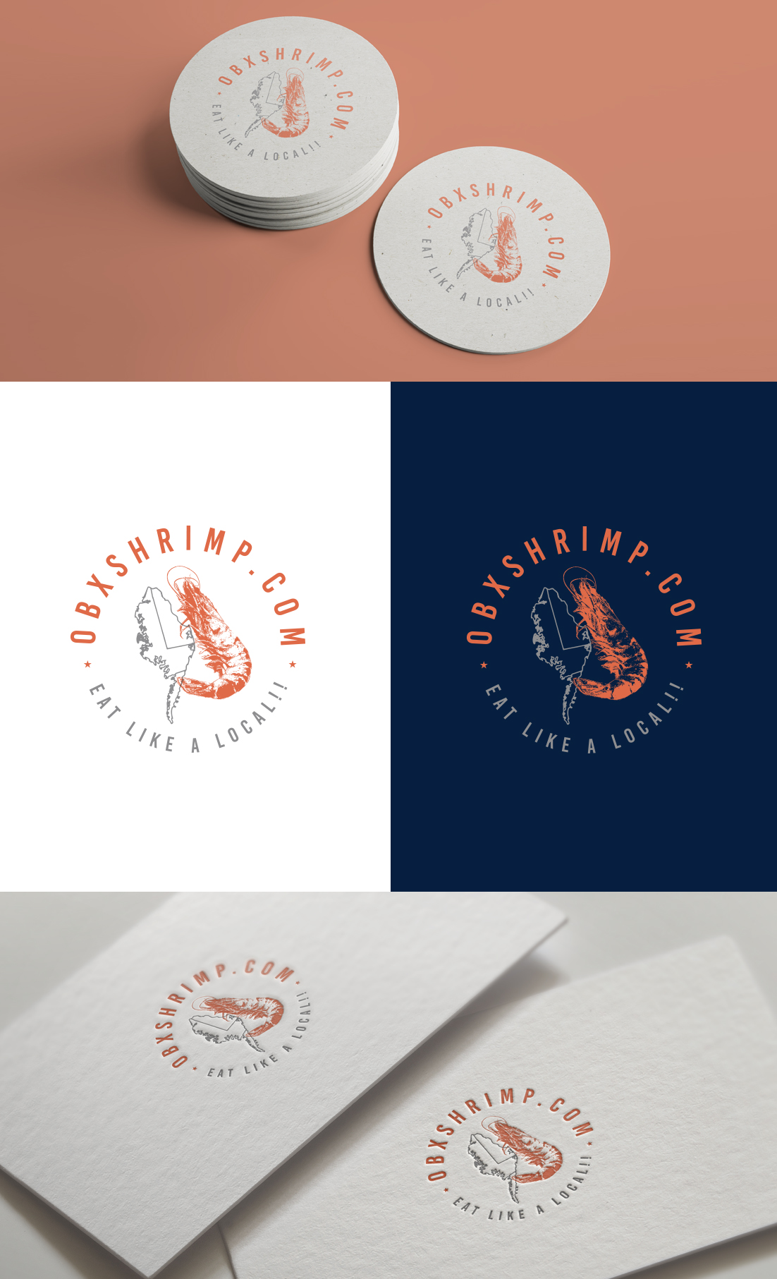 Logo Design by GLDesigns for OBX Shrimp  | Design #24397439