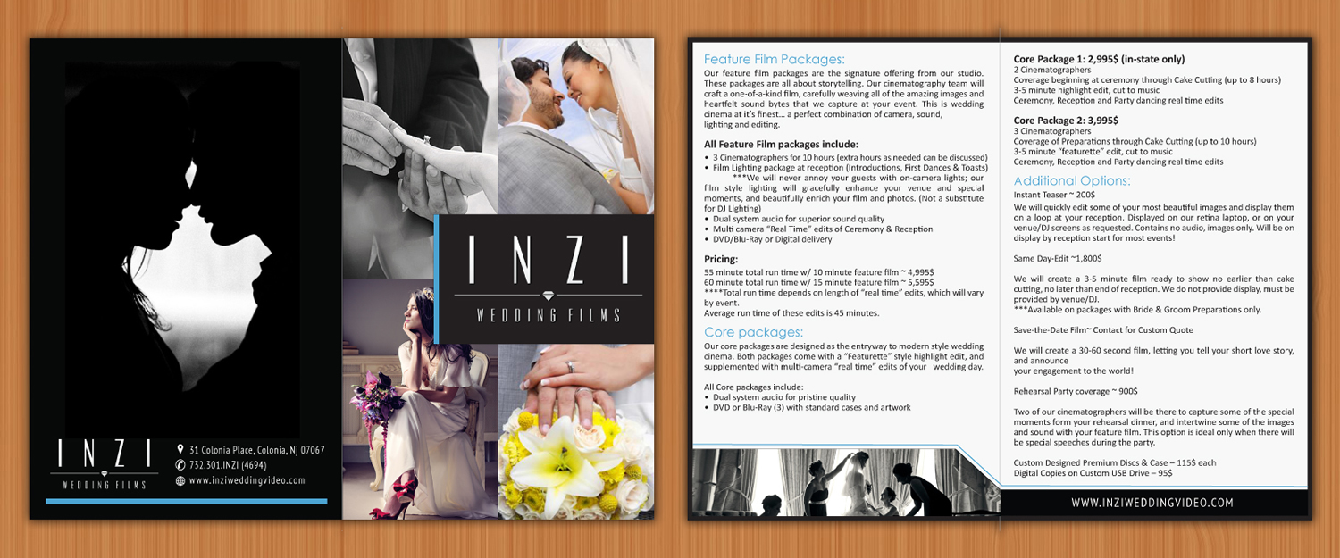 Brochure Design by Sbss for INZI Productions | Design #3035146