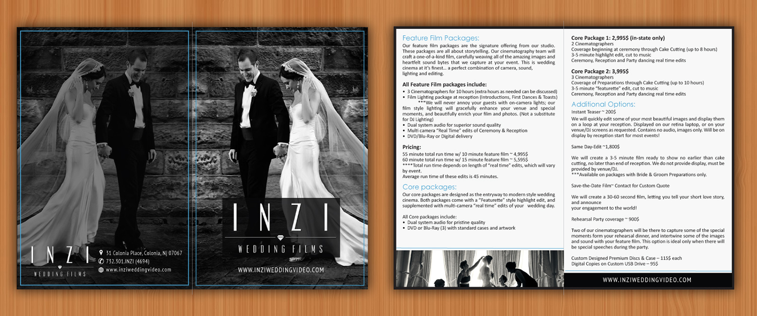 Brochure Design by Sbss for INZI Productions | Design #3035380