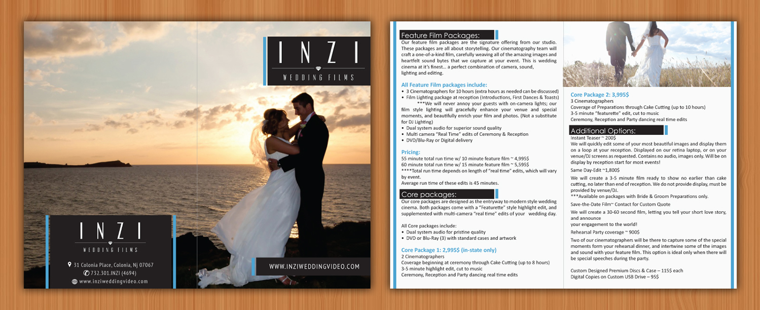 Brochure Design by Sbss for INZI Productions | Design #3039600