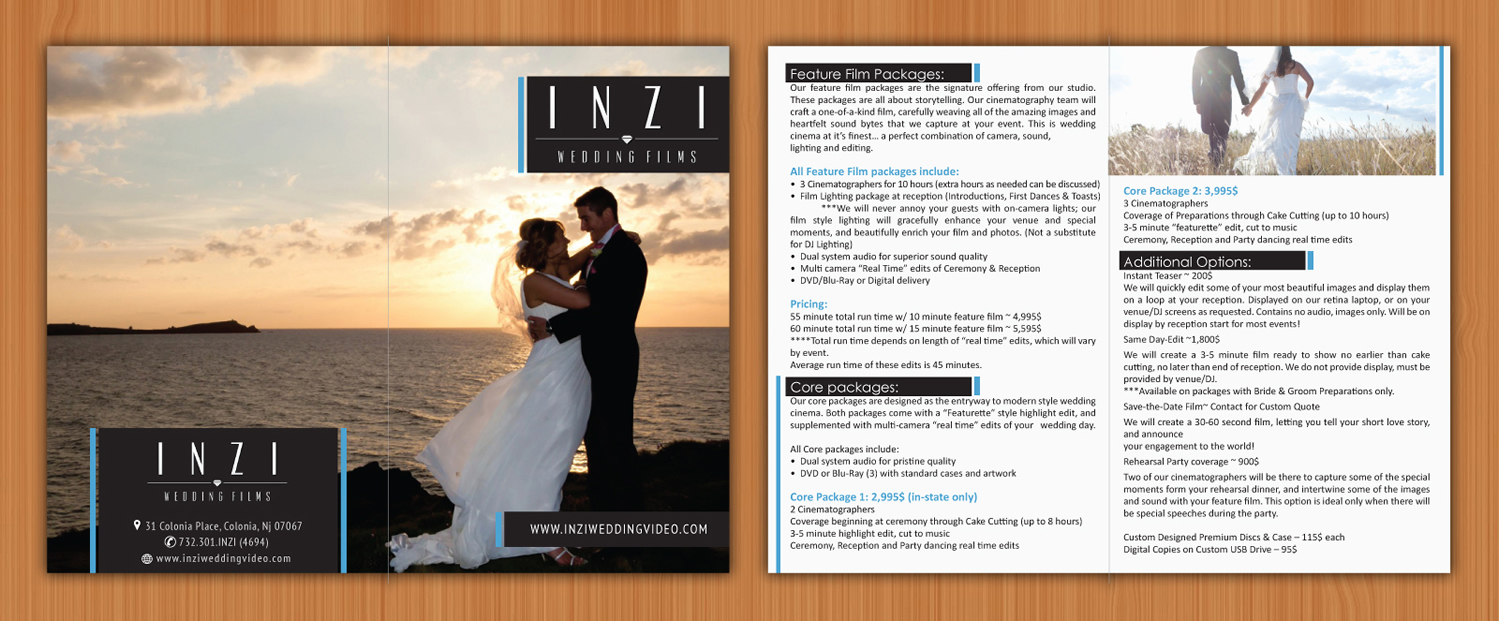 Brochure Design by Sbss for INZI Productions | Design #3039679