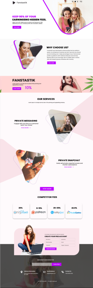 Landing Page Design by lemosys infotech