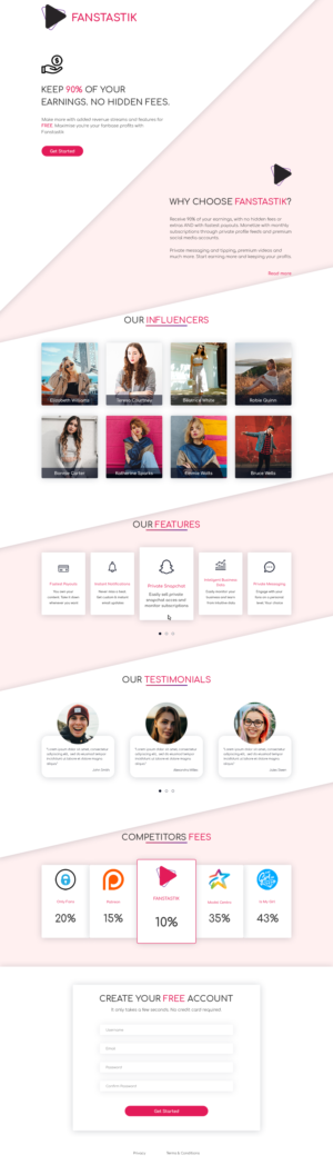 Landing Page-Design von JDesigns_ für dieses Projekt | Design: #24452606